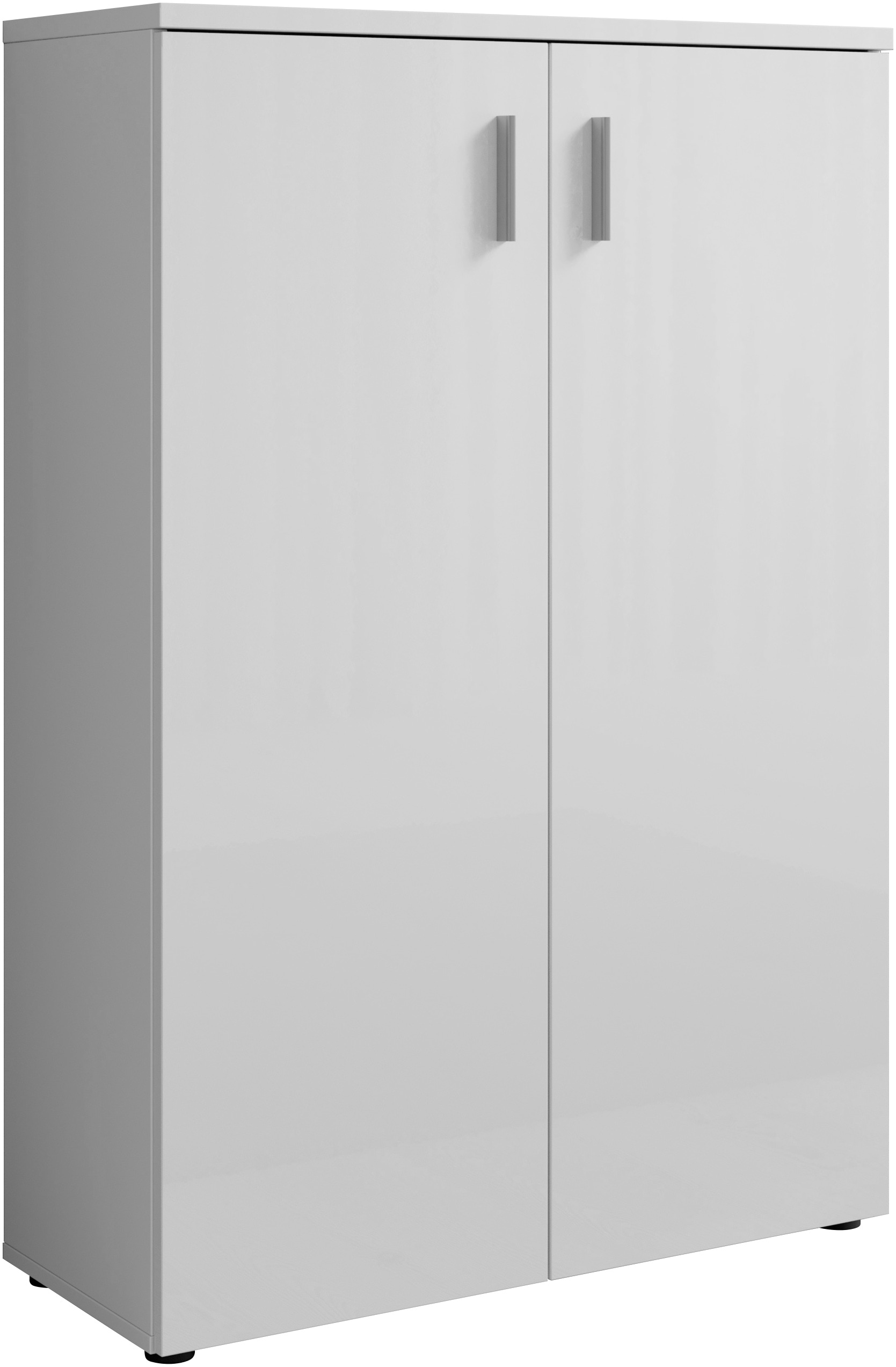 HBZ Schuhschrank »Lincoln weiss Glanz, BxHxT 80x120x35 cm« 1 Stk. tlg. Schuhschrank mit 2 Türen, 4 Einlegeböden