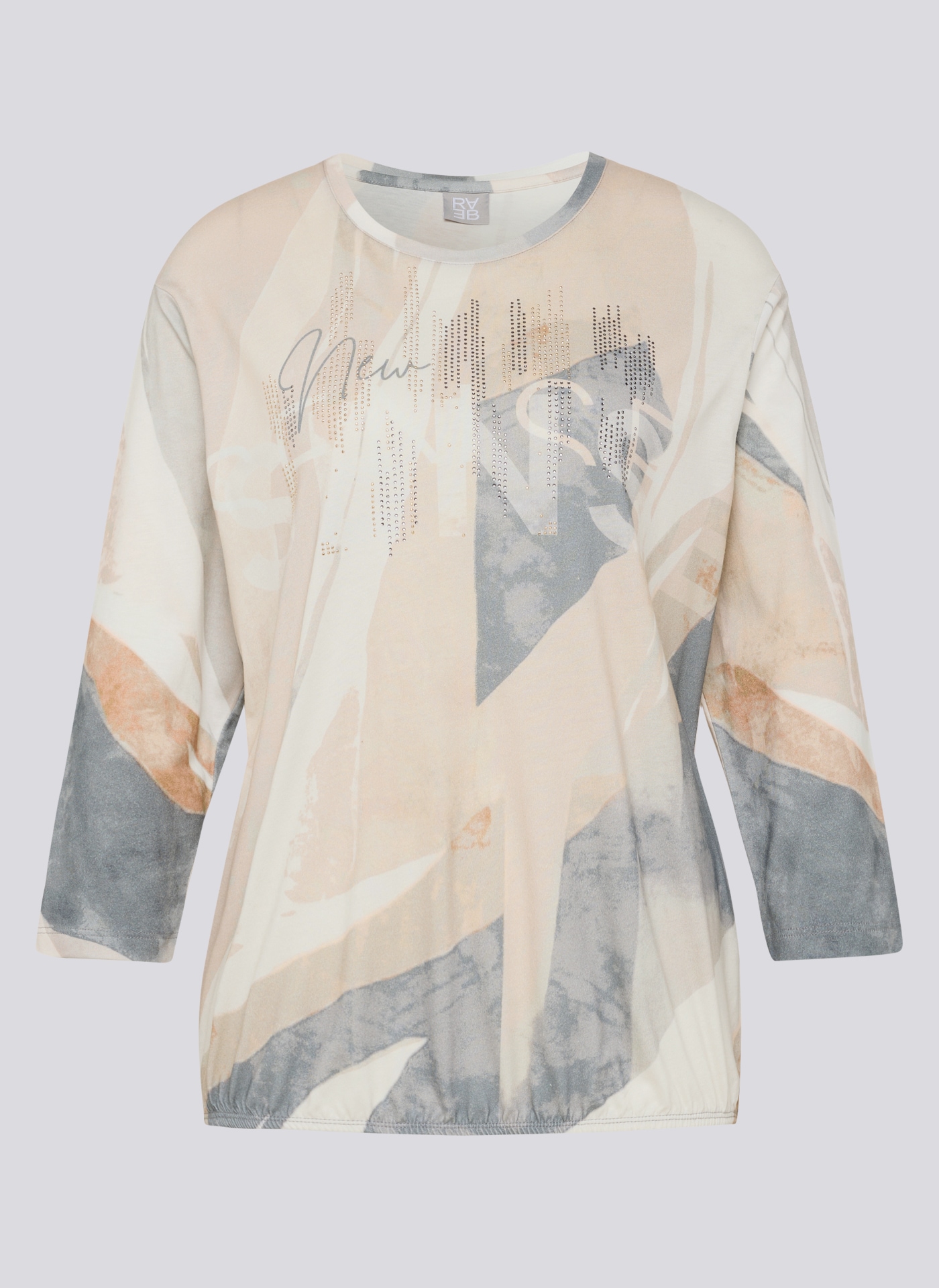 Rabe T-shirt à manches 3/4 mit All-Over Print