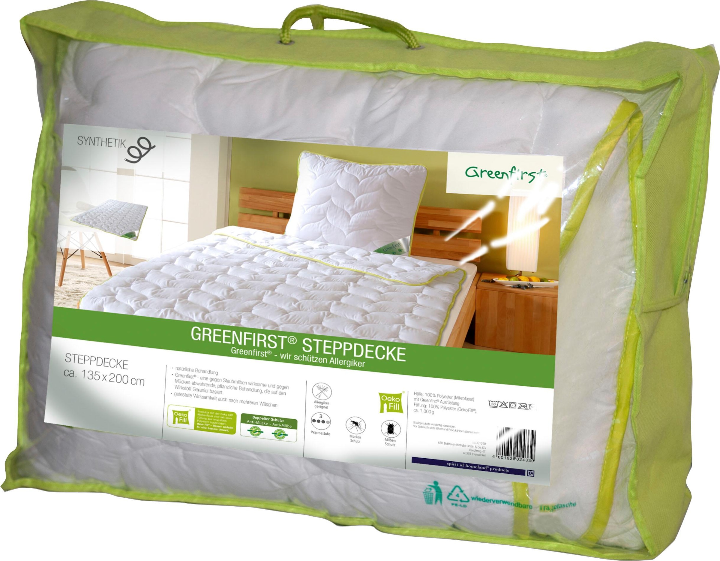 KBT Bettwaren Couette microfibre »Greenfirst Anti-Milbe und Mücke« normal 1 cuis tlg.