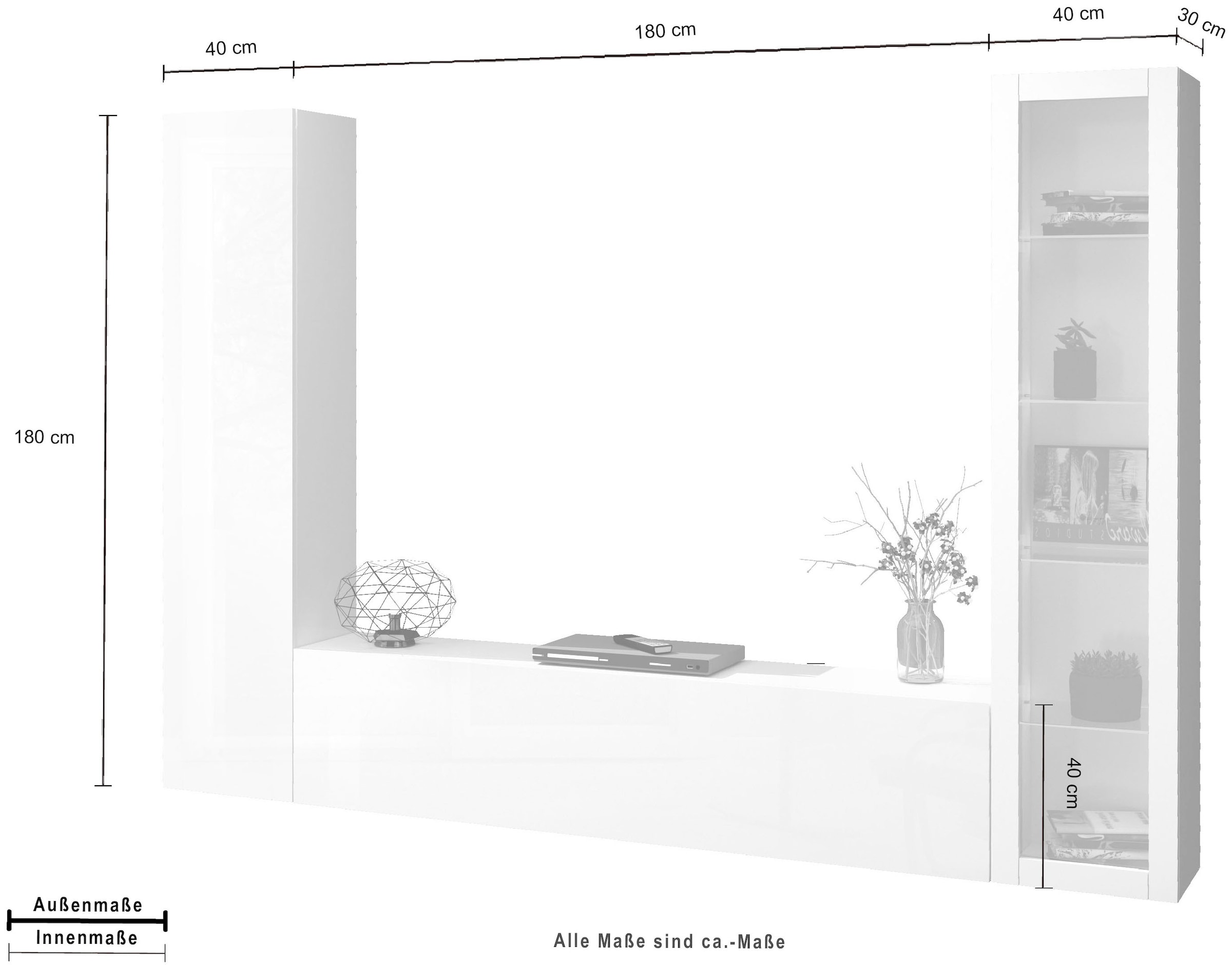 Home affaire Meuble mural »Maruska« 1 cuis tlg.