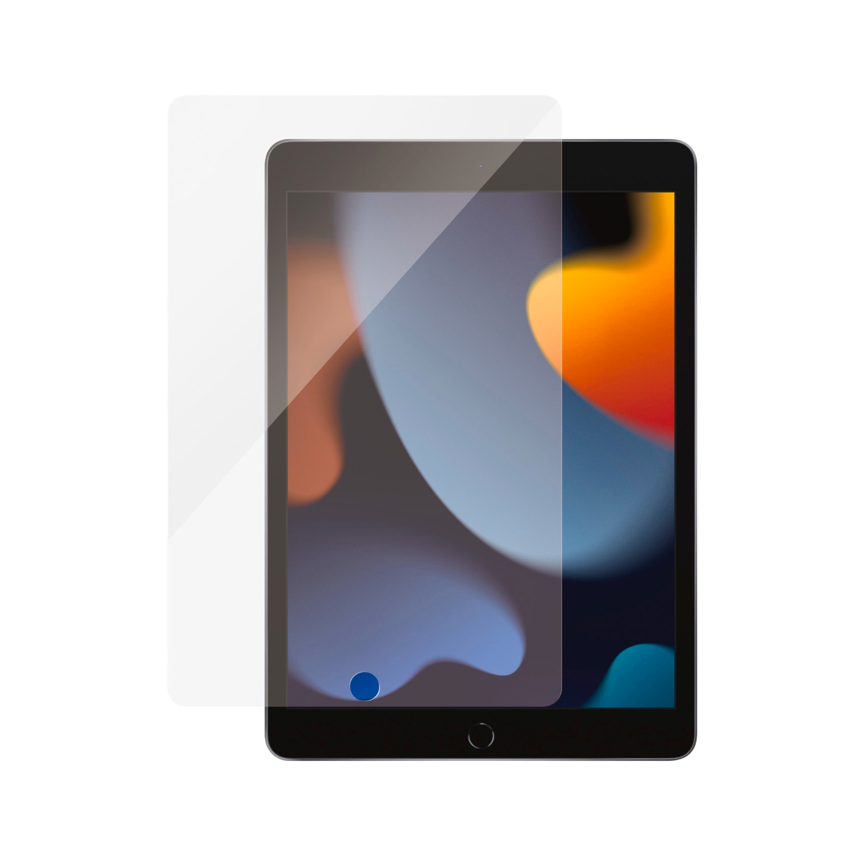 CARE by PanzerGlass Verre de protection d'écran »Ultra-Wide Fit Screen Protection« für Apple iPad 10.2'' film de protection d'écran, film protecteur, protection d'écran, résistant aux rayures et aux chocs