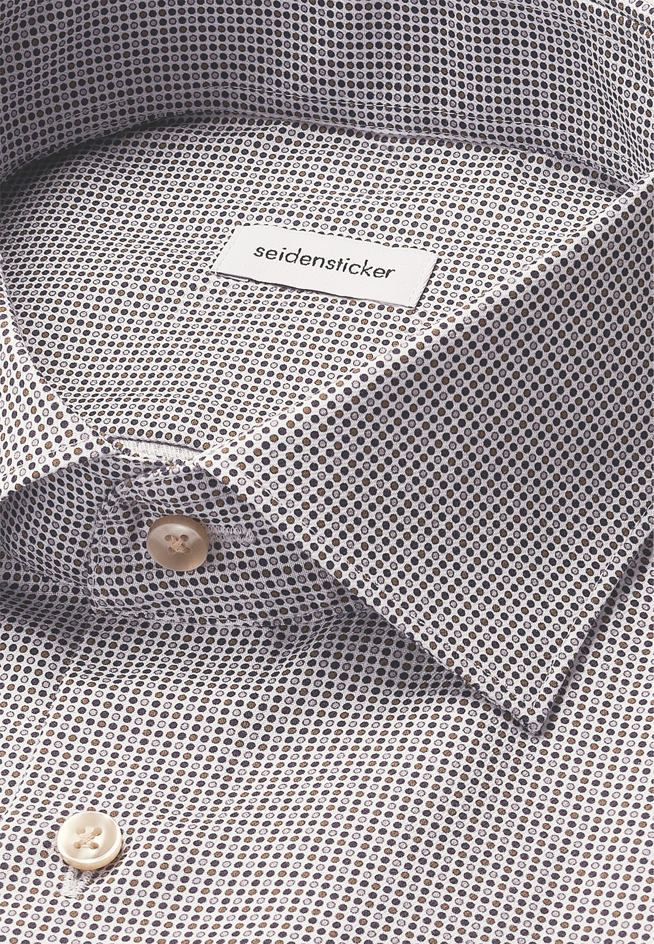 seidensticker Chemise d'affaires »Schwarze Rose« Slim 1/1 Kentkragen Druck