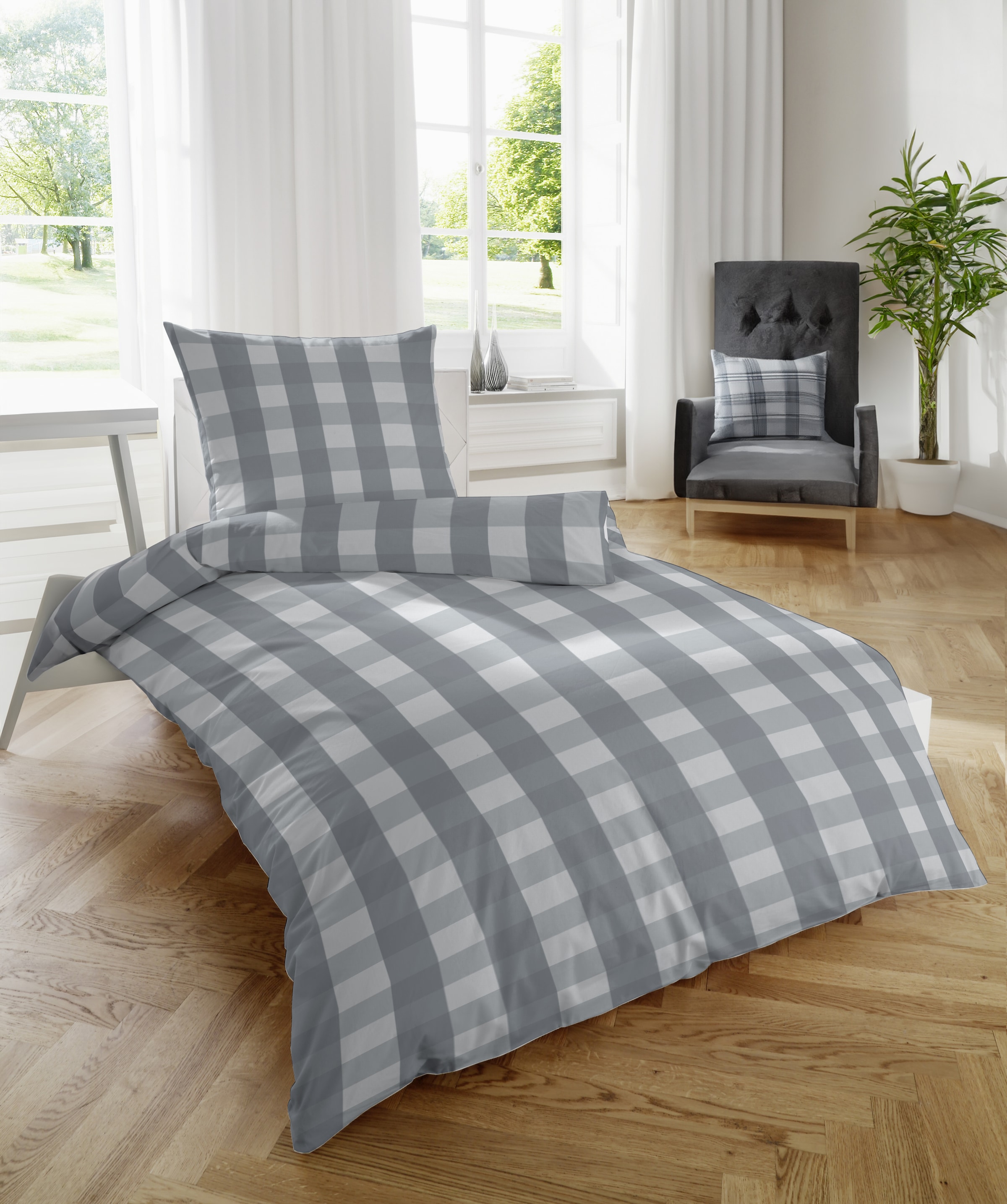 Primera Linge de lit »Feinbiber-Bettwäsche« 2 cuis doux comme du velours et naturellement en pur coton
