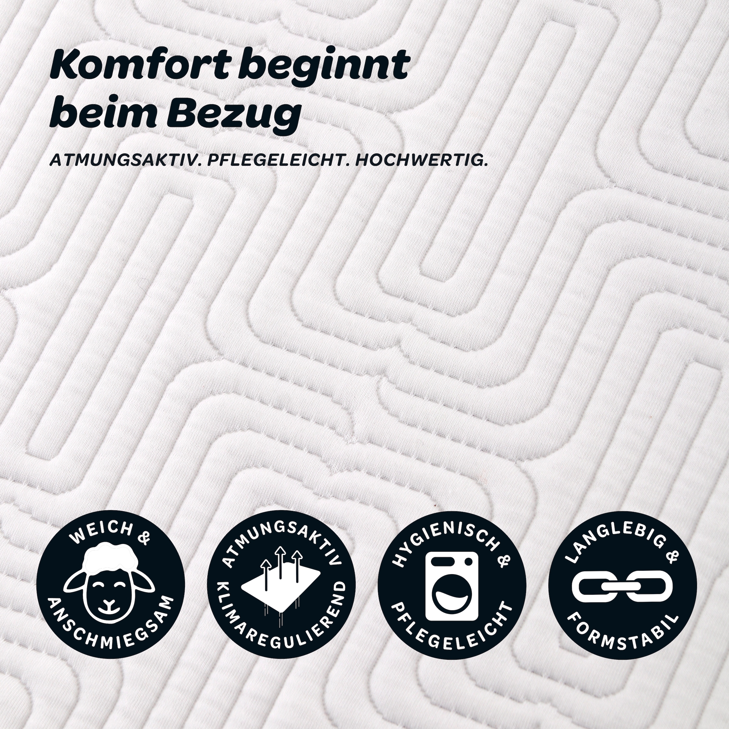 Dunlopillo Topper »Balance, Gelschaumtopper 90x200 & 140x200 cm und weitere Grössen« punktgenaue Körperanpassung, unterstützt ergonomische Liegeposition