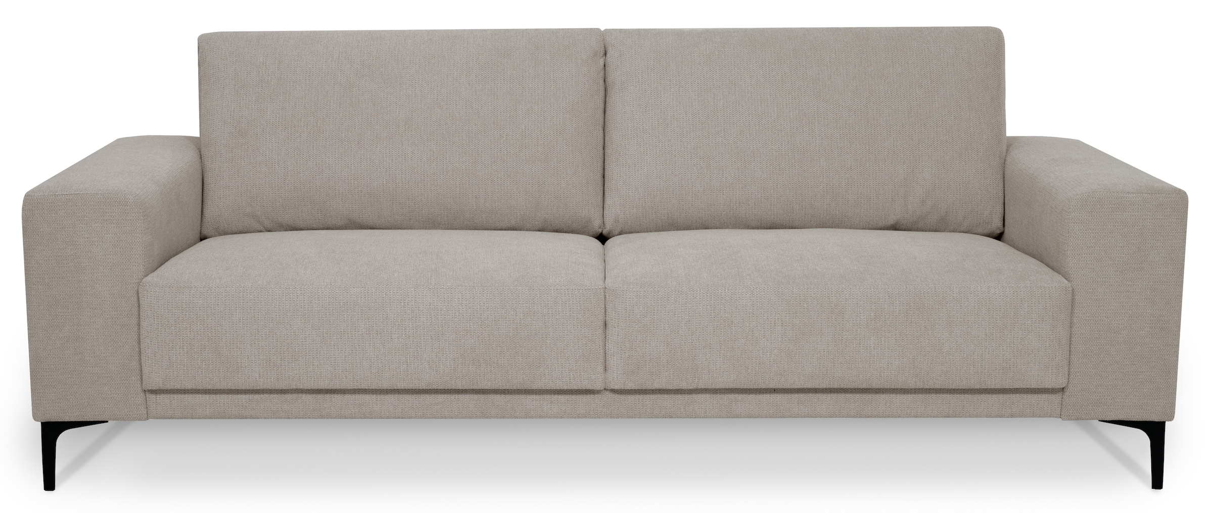 GOODproduct 3-places »Xander« Breite 224 cm, Soft-Touch Chenille, schwarze Metallfüsse