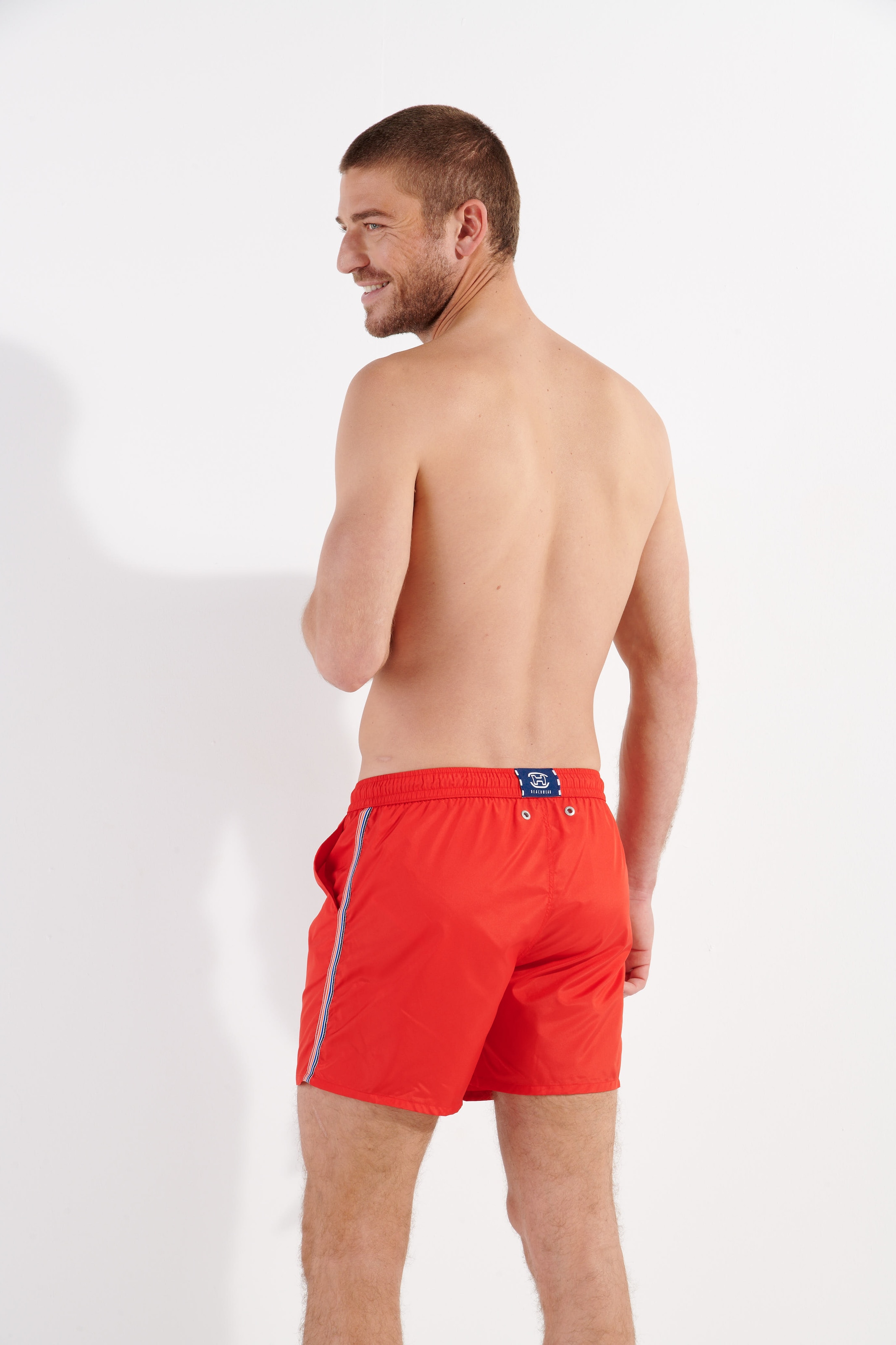 Hom Badeshorts »Nautical cup« schnelltrocknend, elastischer Bund, mit Kordel, Seitenstreifen