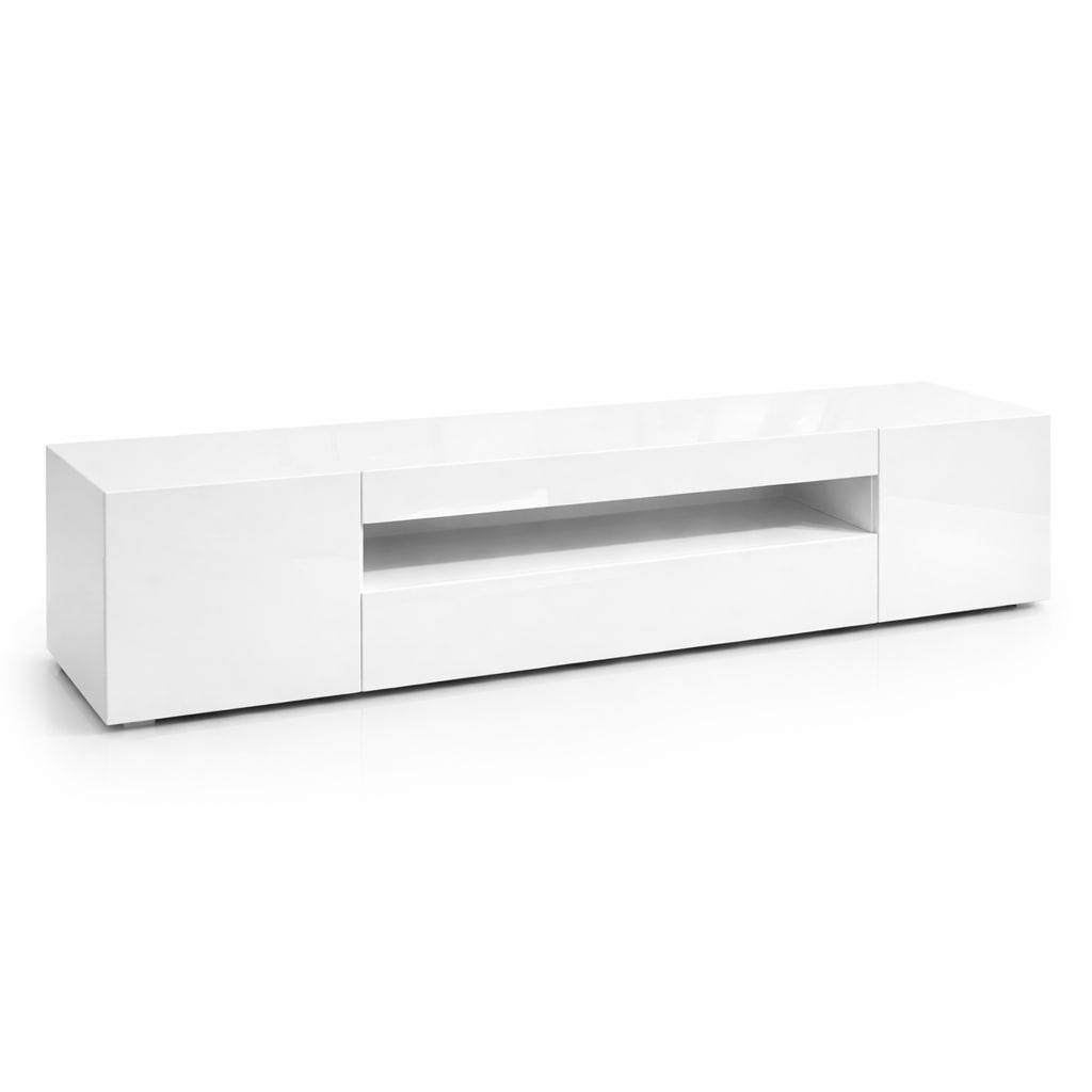 GOODproduct Table basse »LORENZO 2, TV-Board, TV-Kommode, TV-Schrank, TV-Unterschrank, TV-Möbel« Modernes lackiertes Hochglanz TV-Board, grifflos, Breite 200 cm