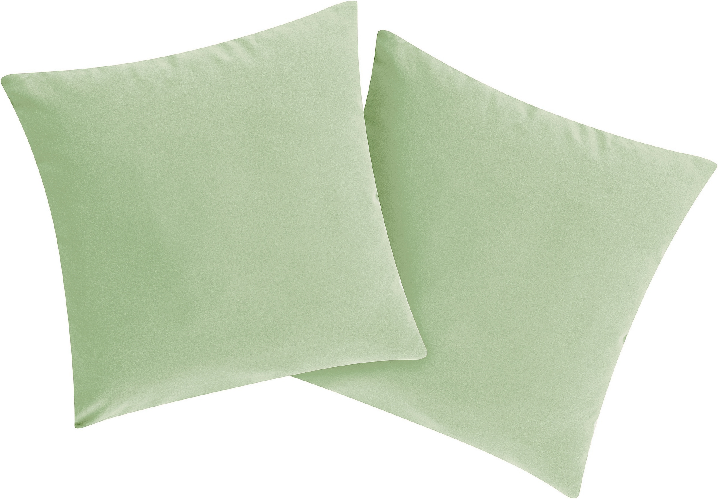 GOODproduct Dekokissen »Raja« einfarbig, Kissenhüllen ohne Füllung , 40 x 40 cm, 2er-Set, Mikrofaser
