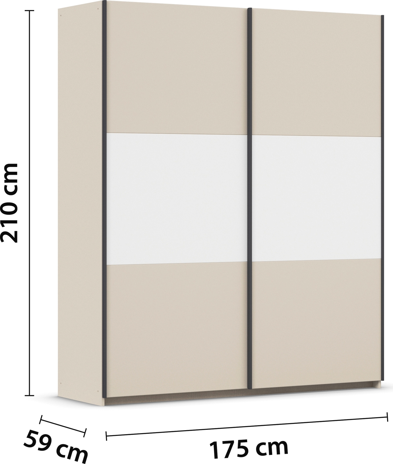 rauch Schwebetürenschrank »Kleiderschrank Schrank Garderobe Garderobenschrank Wäscheschrank NEO« 3 verschiedene Ausstattungen BASIC/CLASSIC/PREMIUM (inkl. SOFT-CLOSE),  mit grosszügigem Stauraum und vielfältigen Farbkombinationen