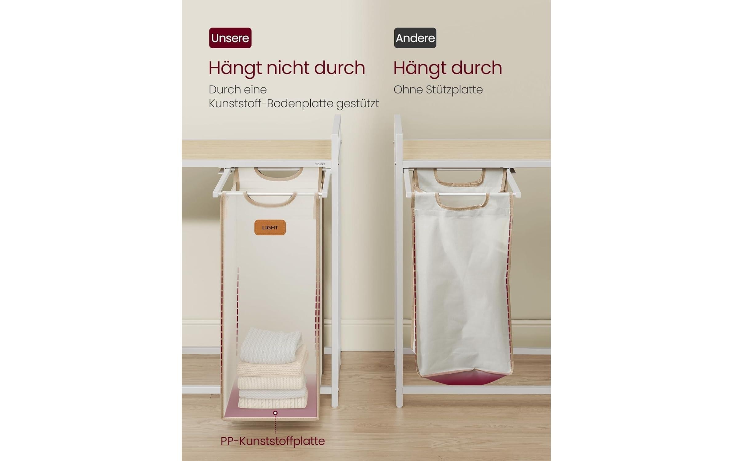 VASAGLE Panier à linge »mit 4 Fächern 150 l«