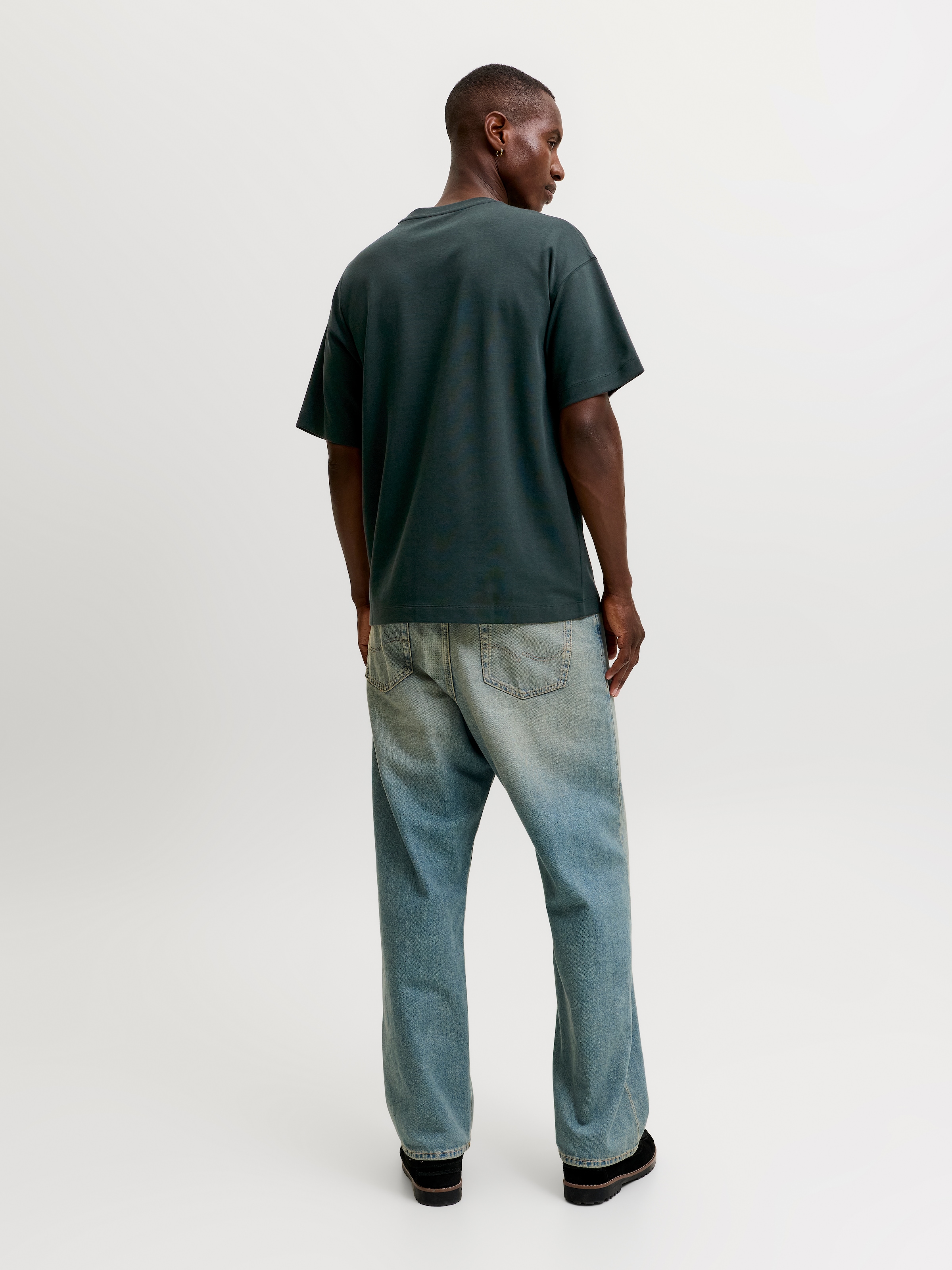 Jack & Jones T-shirt »JJEBARRON TEE SS O-NECK NOOS« mélange de coton, coupe ample