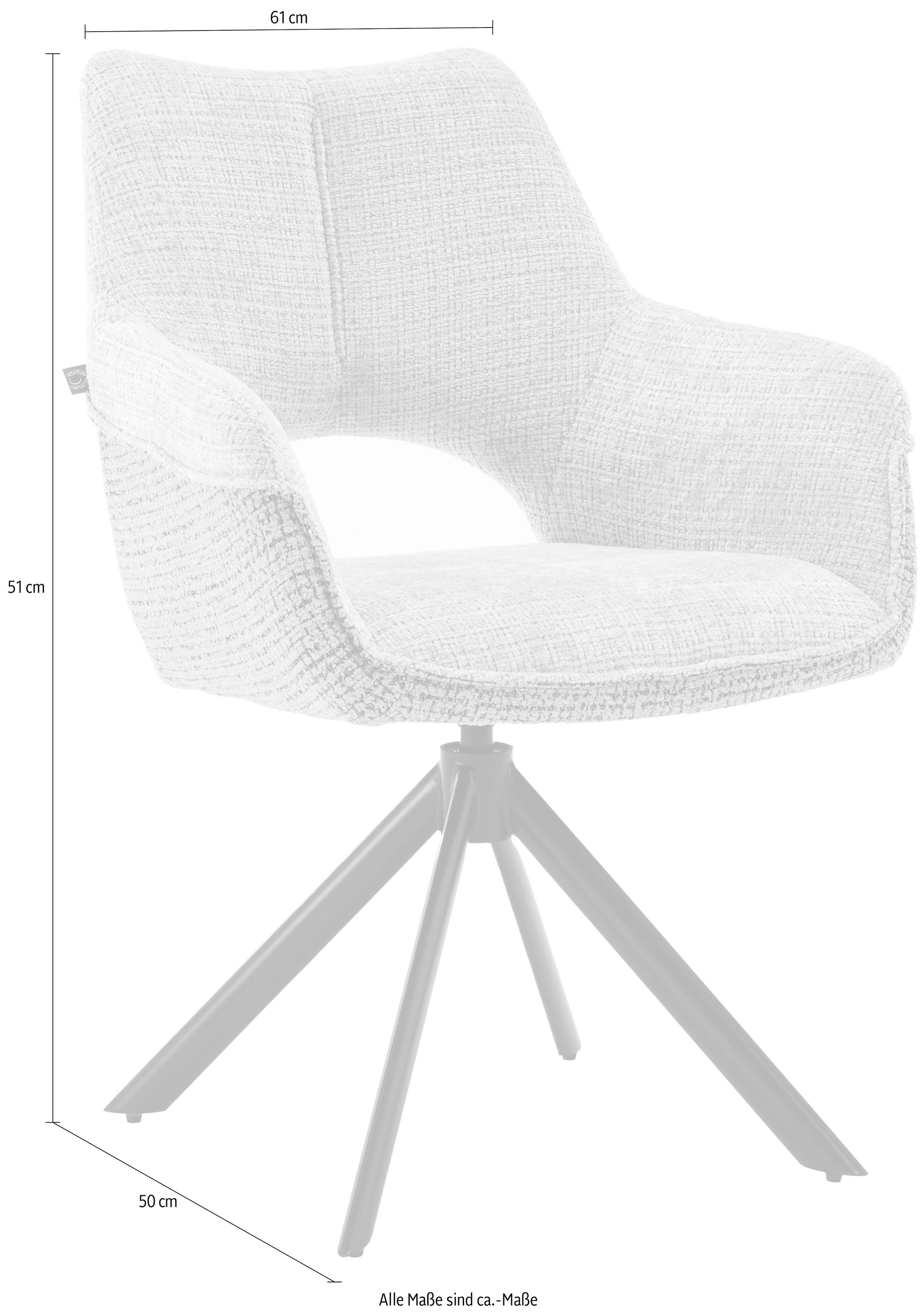 Home affaire Drehstuhl »Calmo« () 1 Stk.tolle Optik