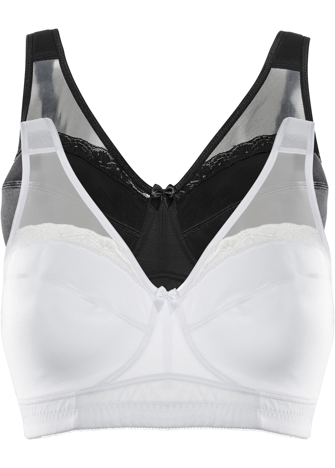 bonprix Soutien-gorge emboîtant Paquet, 2 pièces im praktischen 2er-Pack, mit breiten, gepolsterten Trägern