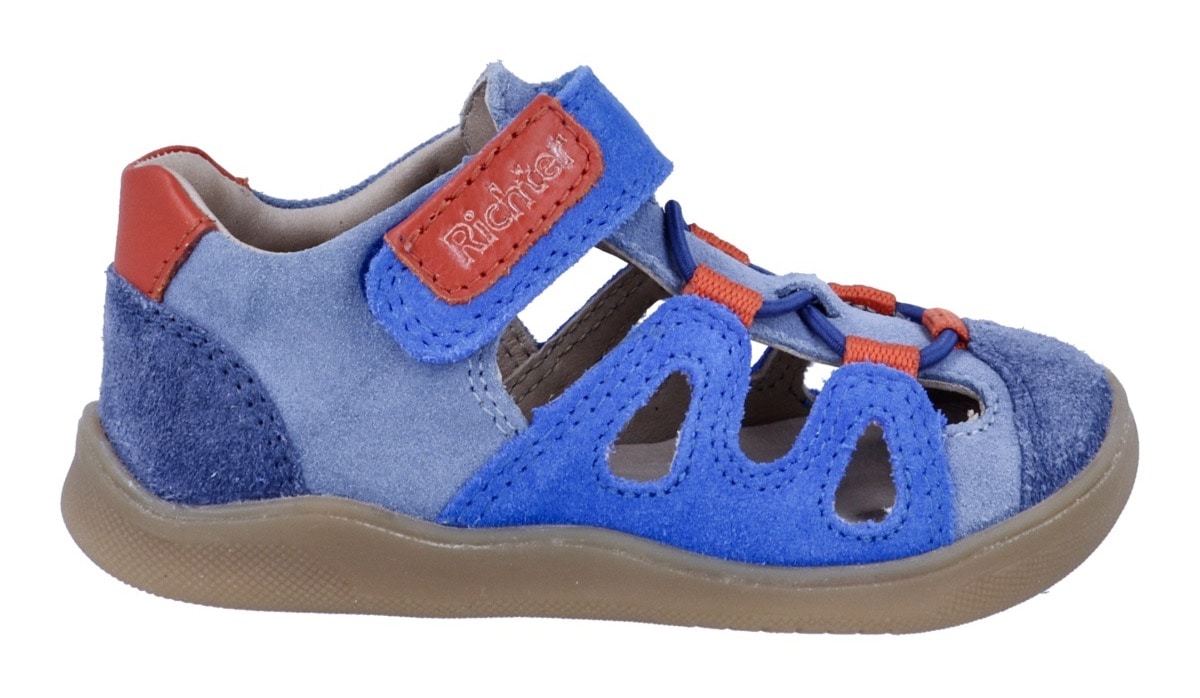 Richter Chaussures pieds nus »Samy«  Chaussure bébé, chaussure à scratch, gabarit de taille à télécharger, avec WMS