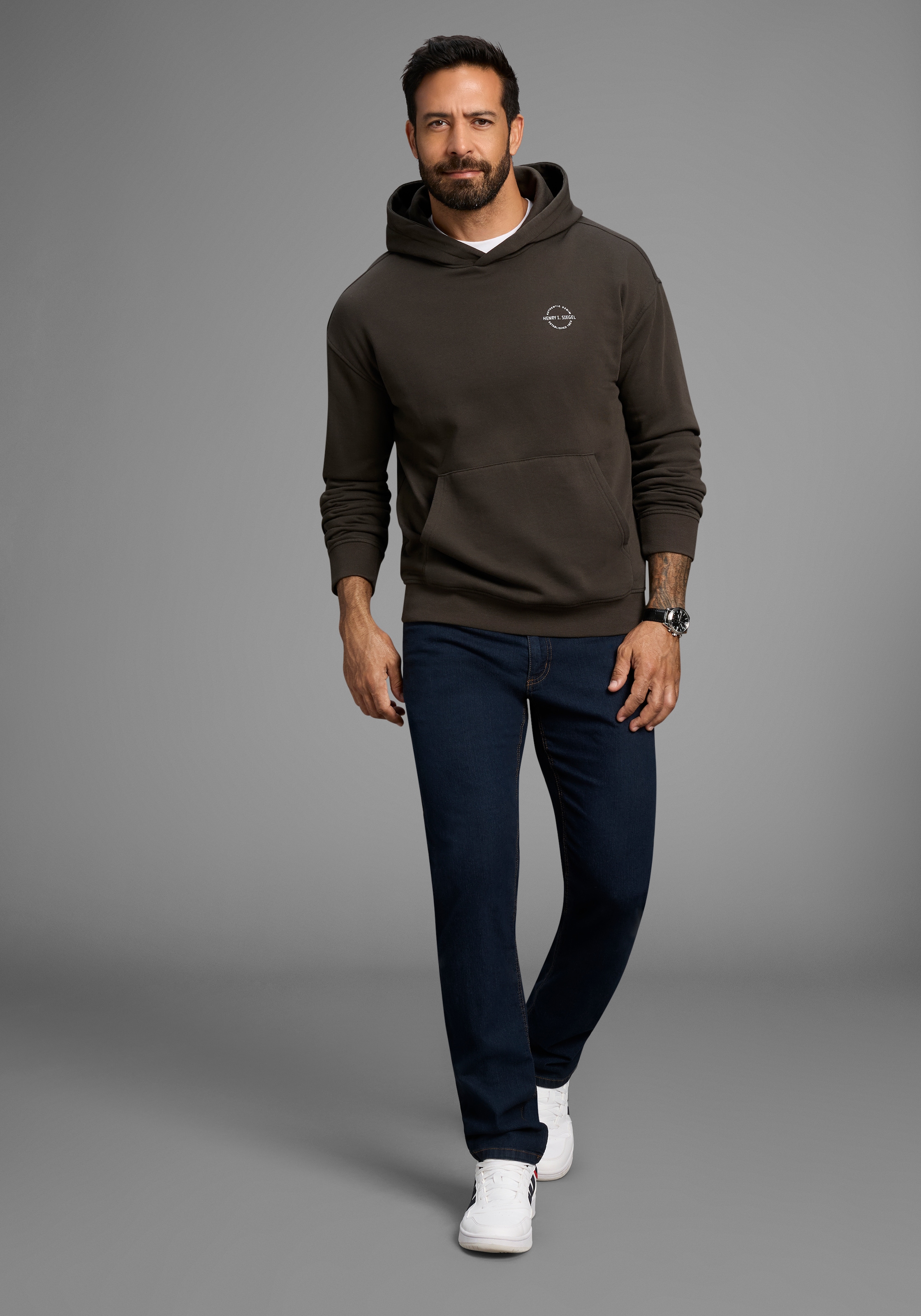 H.I.S Sweat à capuche , ohne Kordeln an der Kapuze
