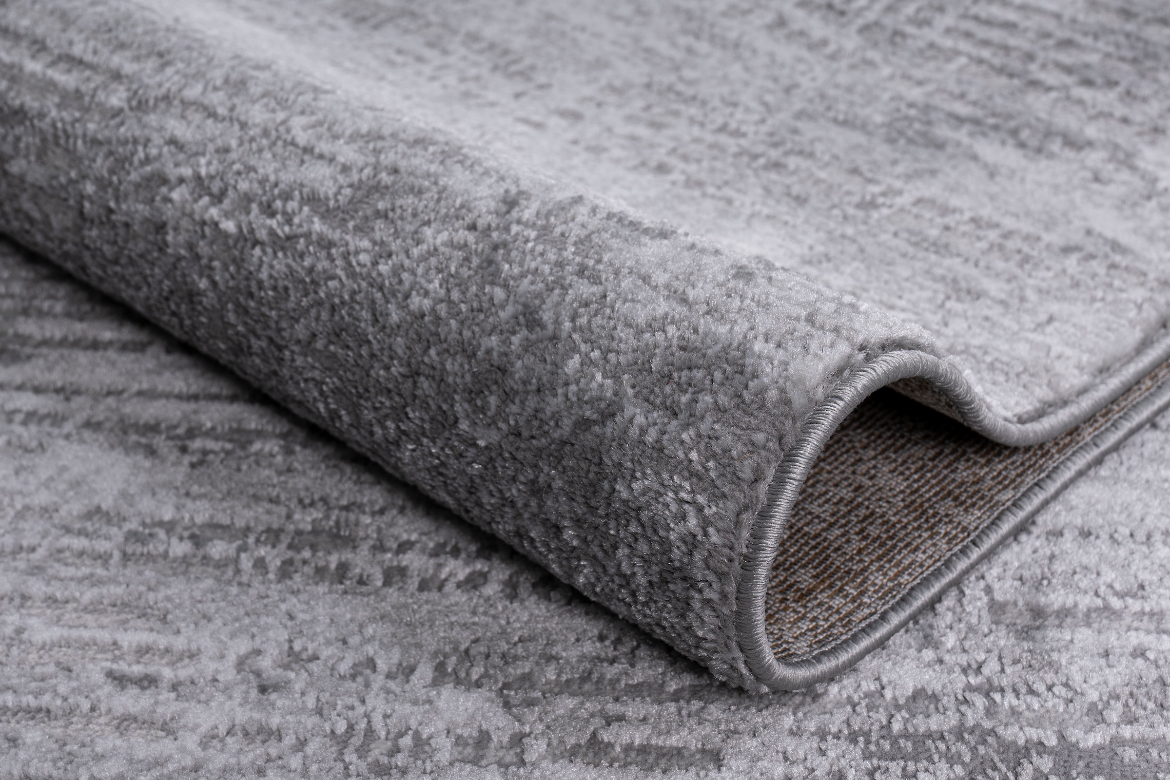 GOODproduct Läufer »Ariano, dezenter Glanz mit Hoch-Tief-Struktur« rechteckig 12 mm Höhe Vintage Design, Schrumpf Carving-Effekt, Wohnzimmer, Flur