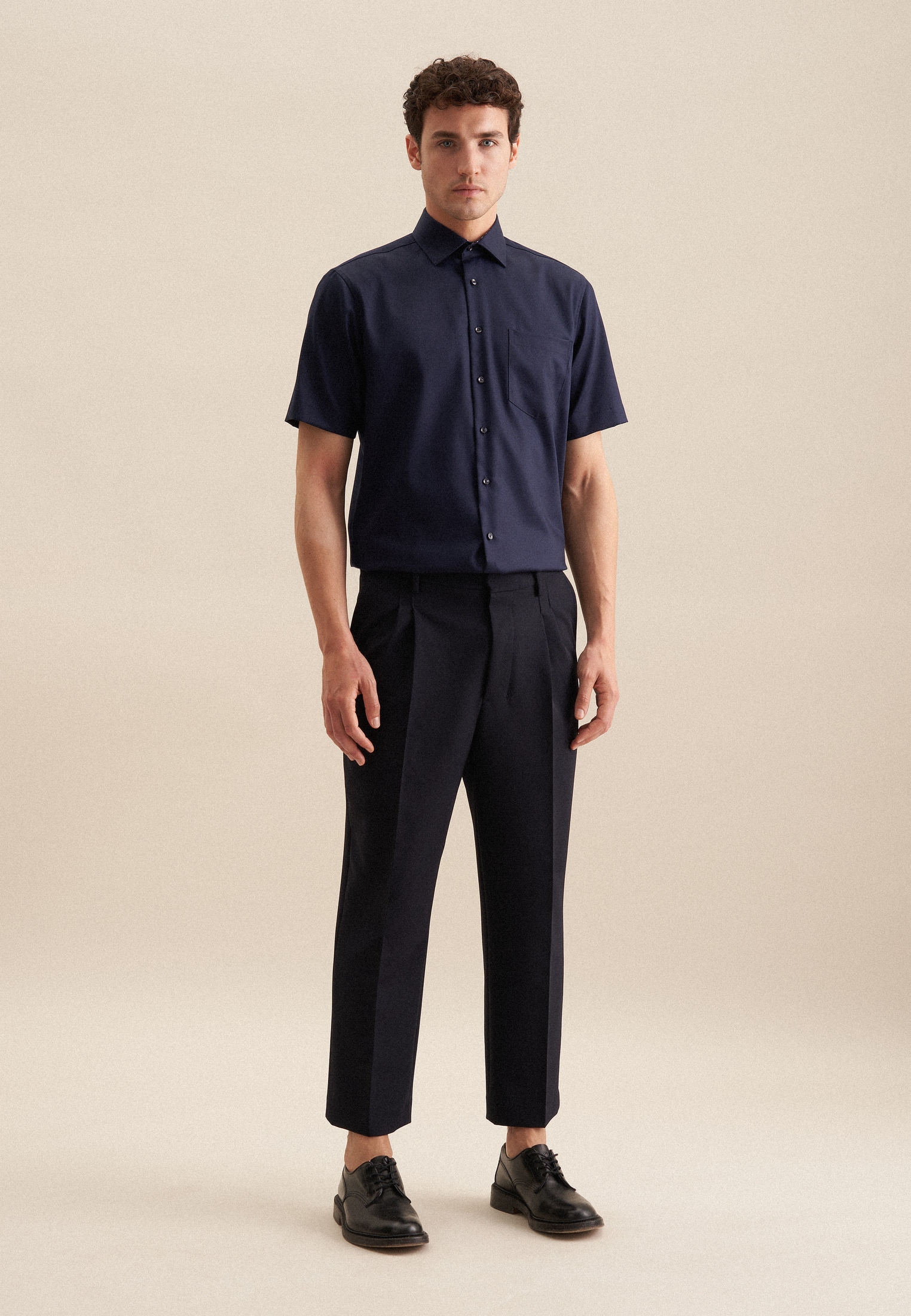 seidensticker Businesshemd »Regular« Regular 1/2 Kentkragen Uni