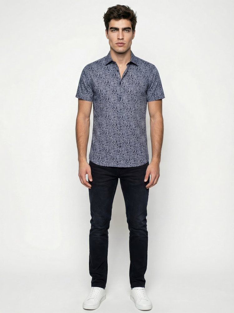 DESOTO Kurzarmhemd »Casual Kent 1/2« Jerseyhemd, slim fit, Kentkragen, bügelfrei