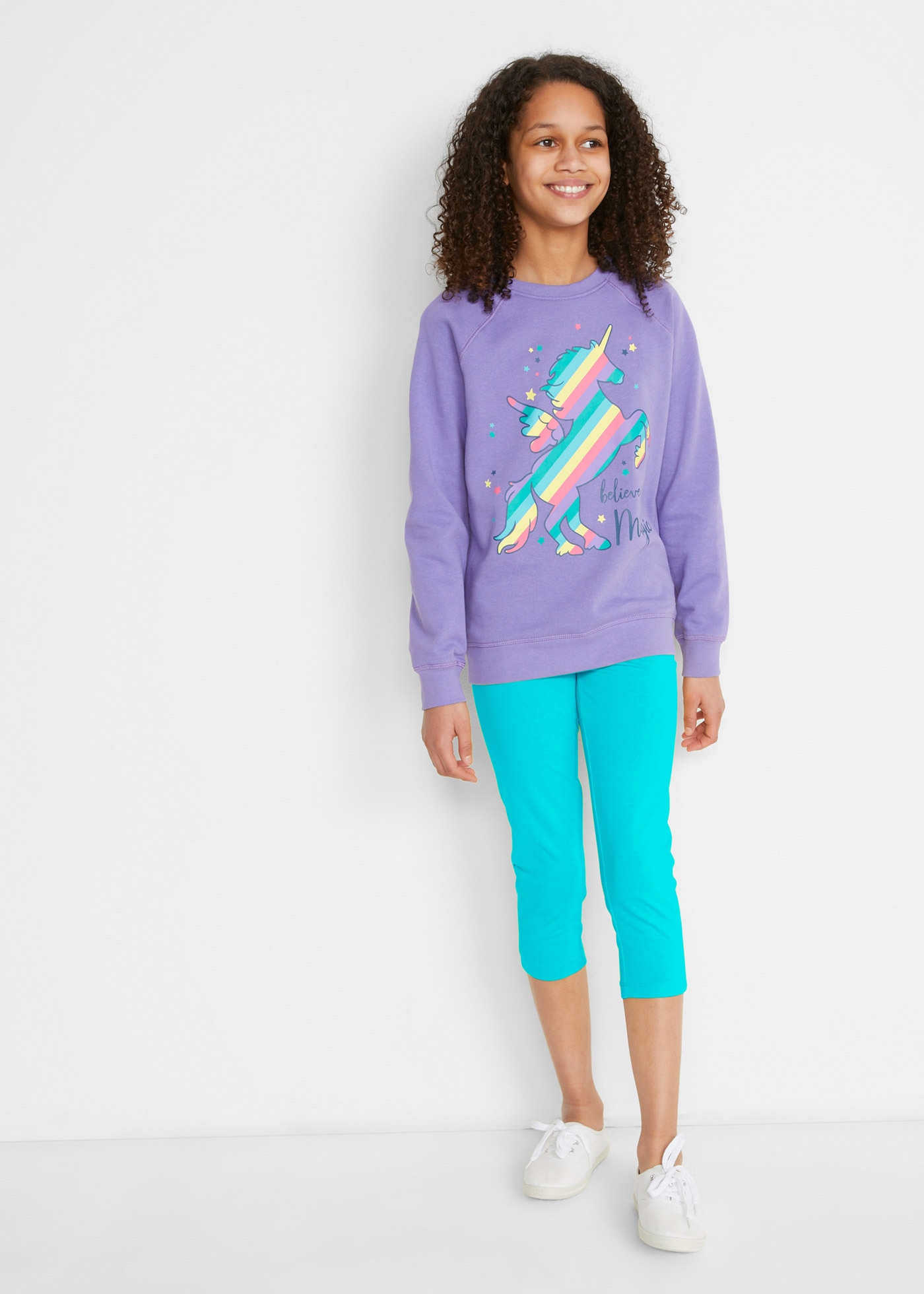 bonprix Corsaire »Capri-Leggings mit elastischem Baumwoll-Mix (2er Pack)«  Capri-Leggings mit elastischem Baumwoll-Mix (2er Pack)