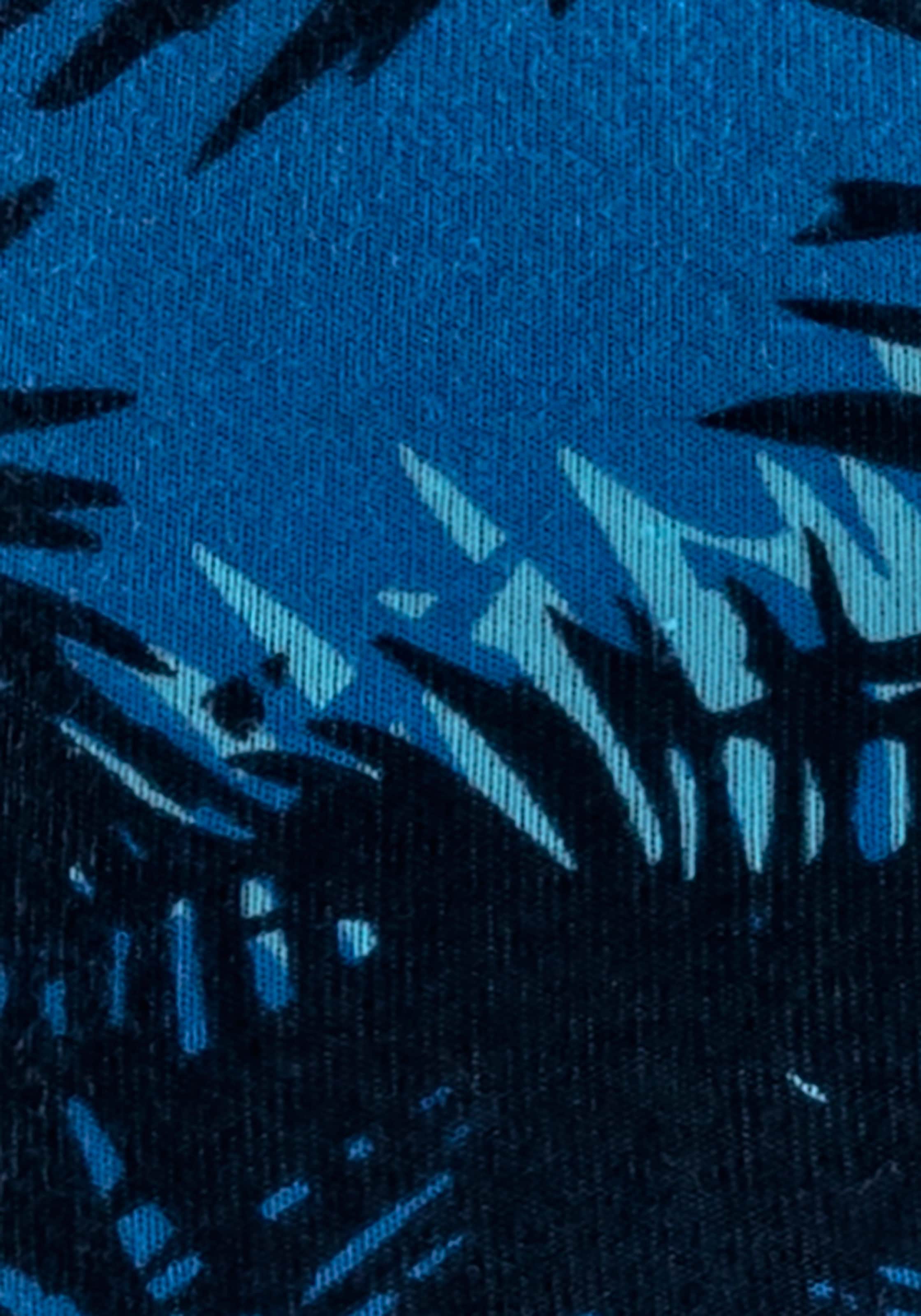 Bruno Banani Boxer »Boxershorts für Herren« Packung, 4er-Pack, 4 cuis mit Palmendruck und unifarben aus Baumwollmischung