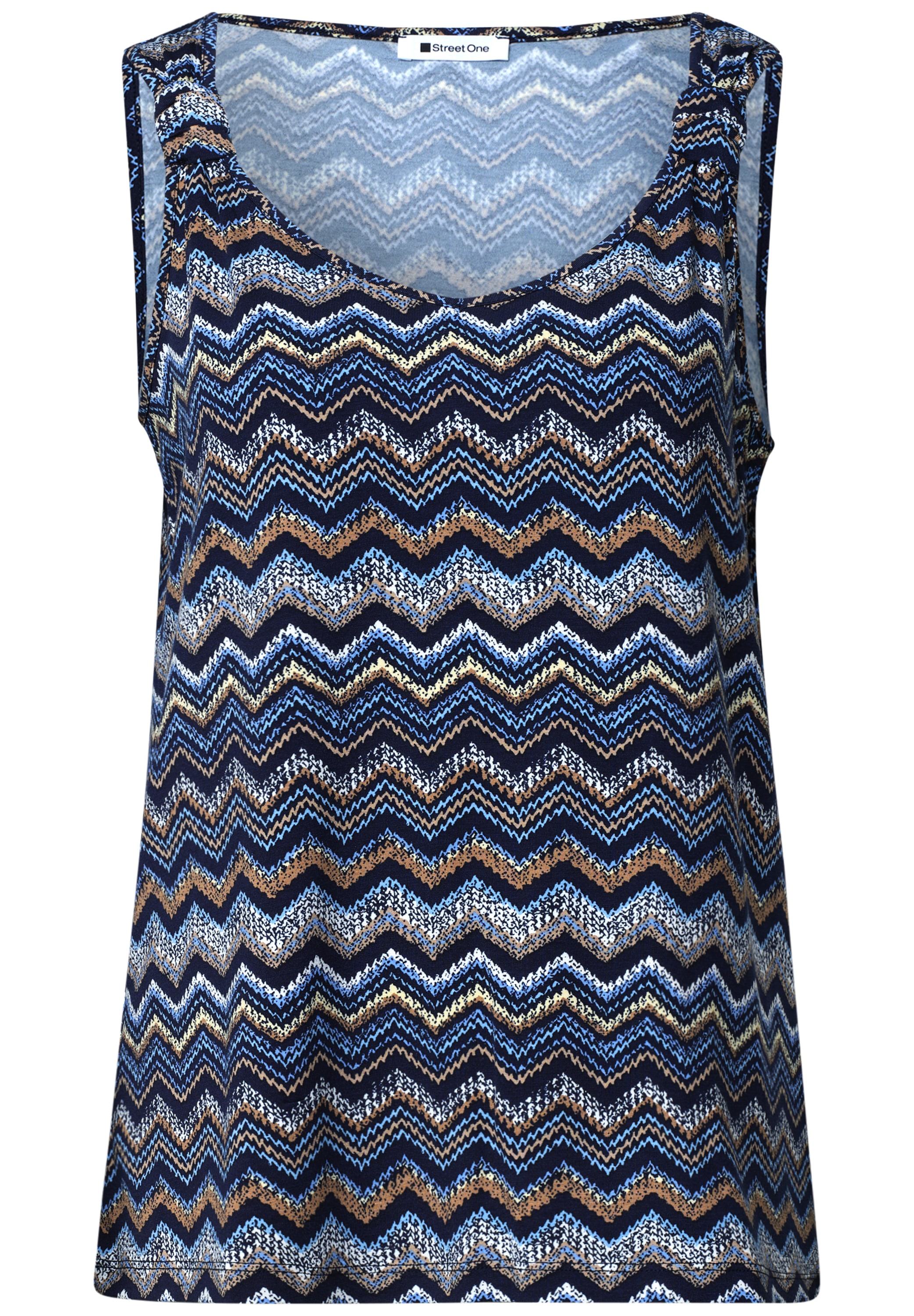 STREET ONE Shirttop Sommertop mit grafischem Muster
