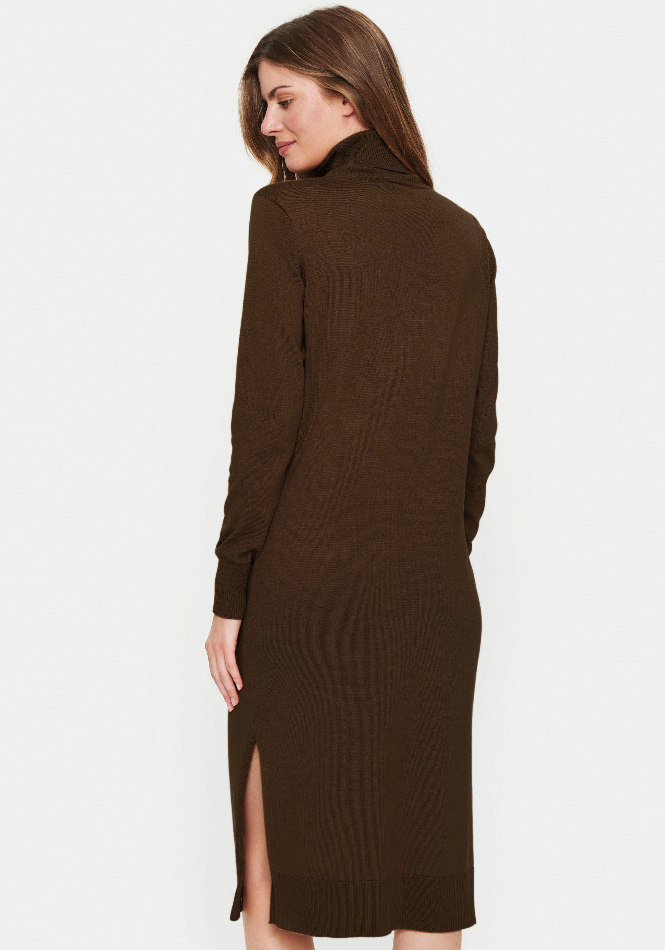 Saint Tropez Strickkleid »SZ-Roll-neck Long Dress« mit Rollkragen
