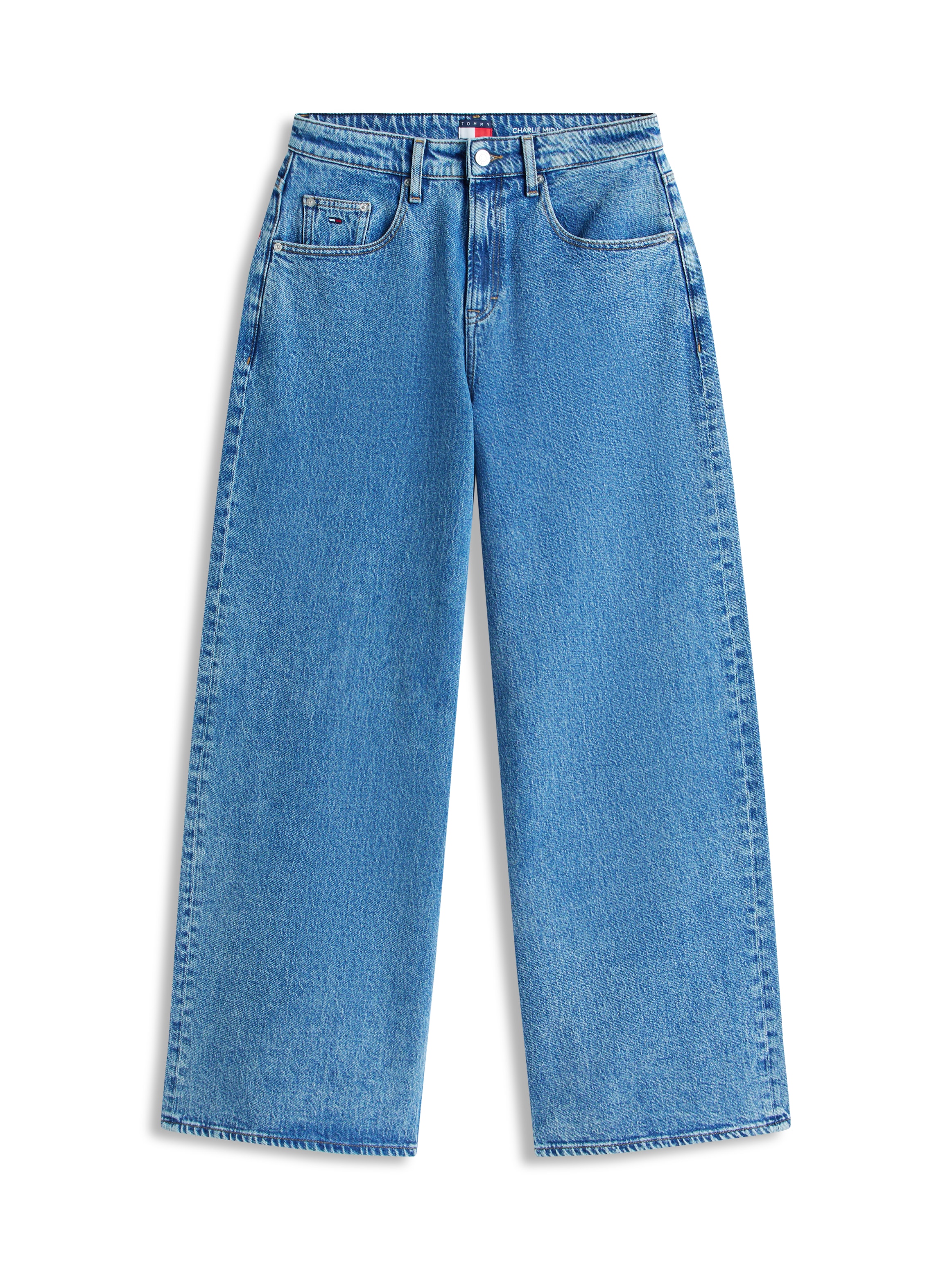 Tommy Jeans Loose-fit-Jeans »CHARLIE MR LOOSE WD« mit Logostickerei