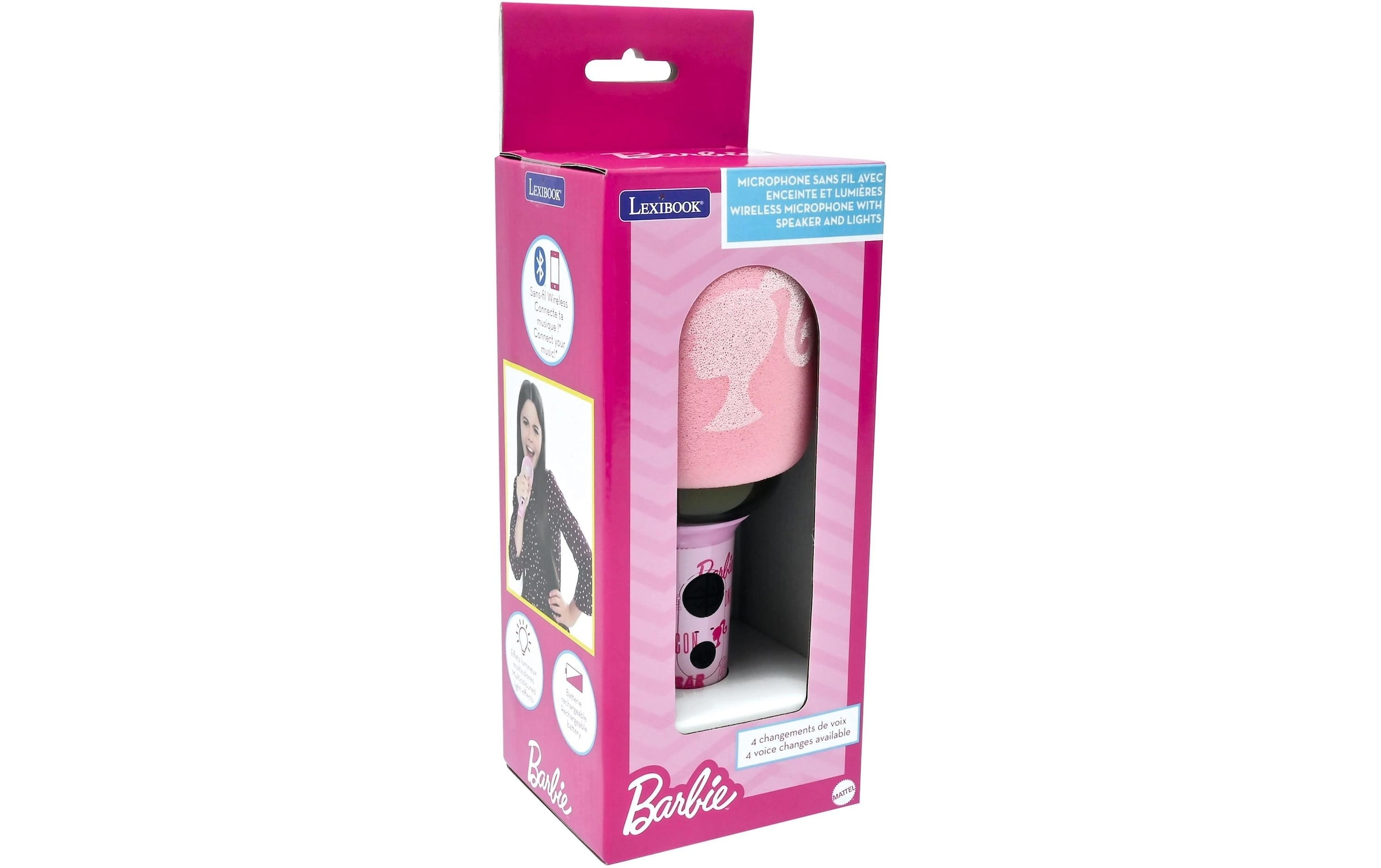 Lexibook® Microphone »Karaoke Bluetooth-/Wireless-Mikrofon Barbie«