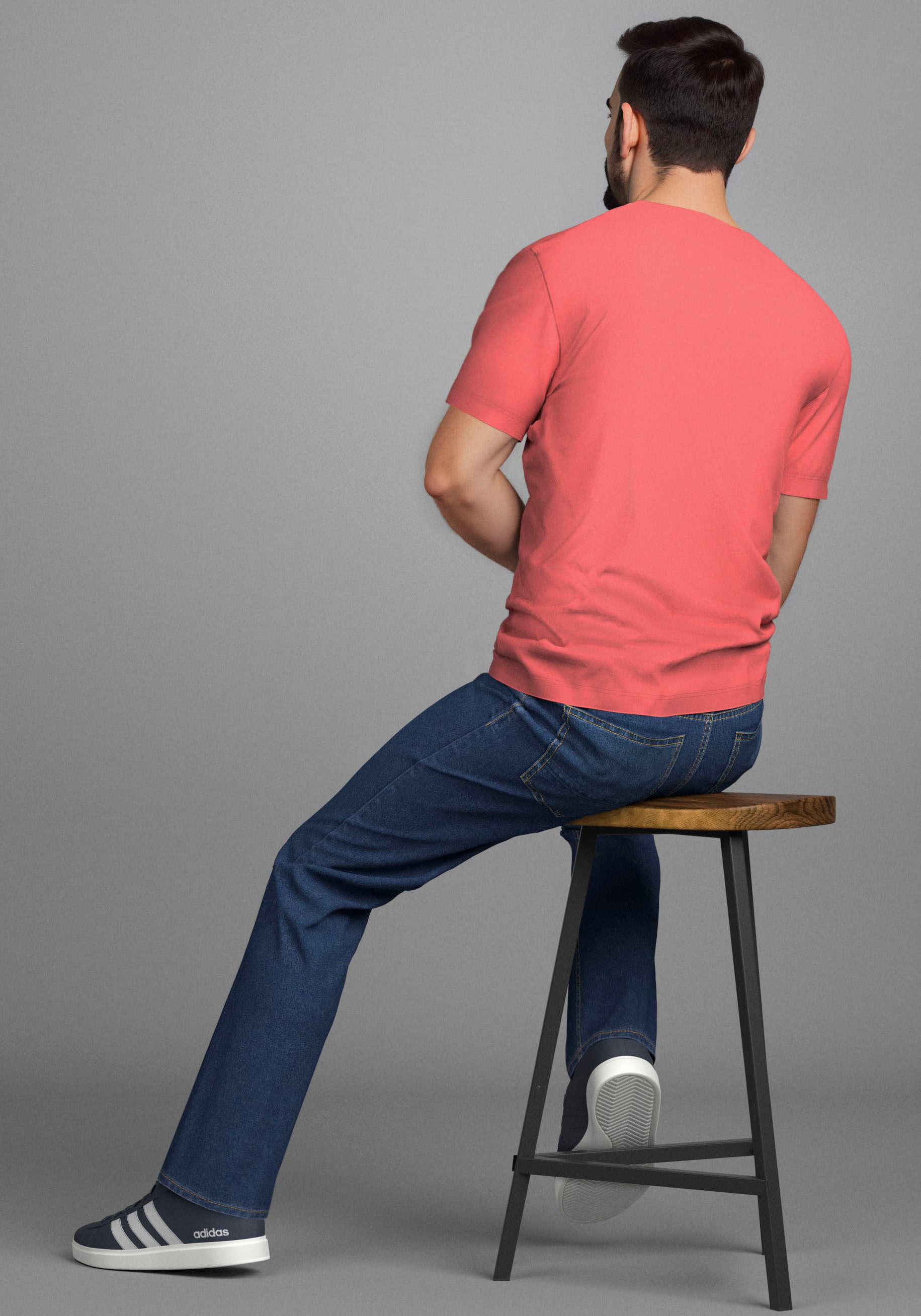 Man's World Shirt à col rond »Neue Kollektion!« mit Print