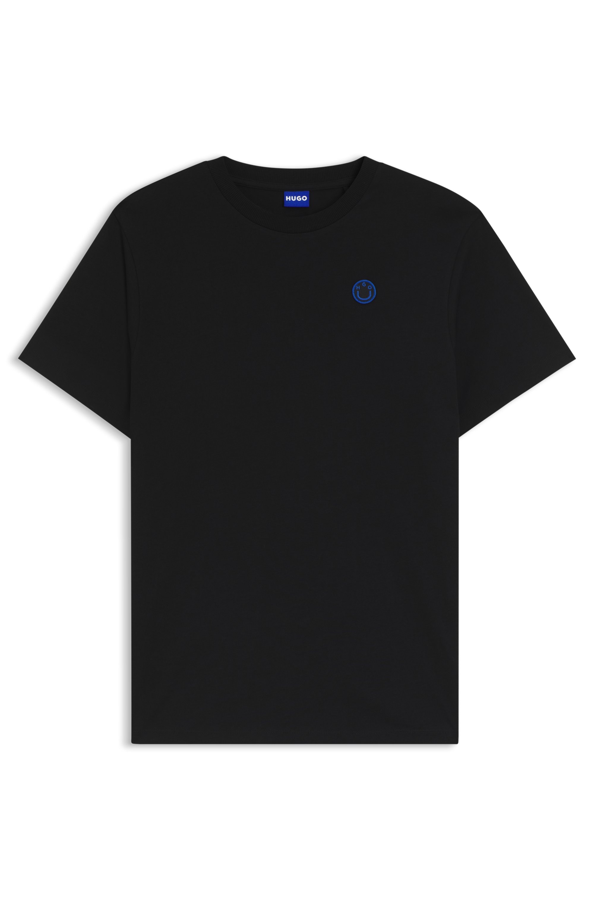 HUGO Blue T-shirt »Vintage Tee« mit Logo-Badge