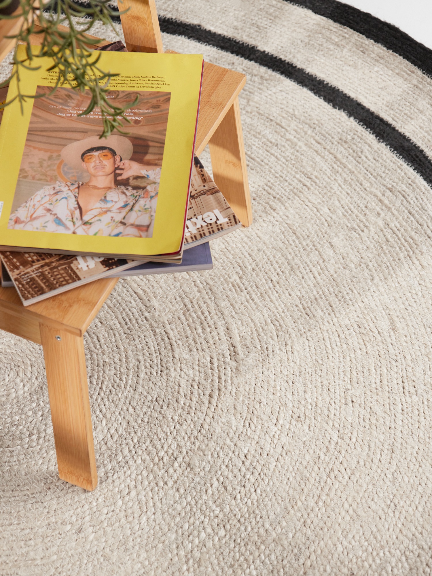 HANSE Home Teppich »Lina« rund 7 mm Höhe Jute, Handgemacht, Rund, Wohnzimmerteppich, Naturteppich