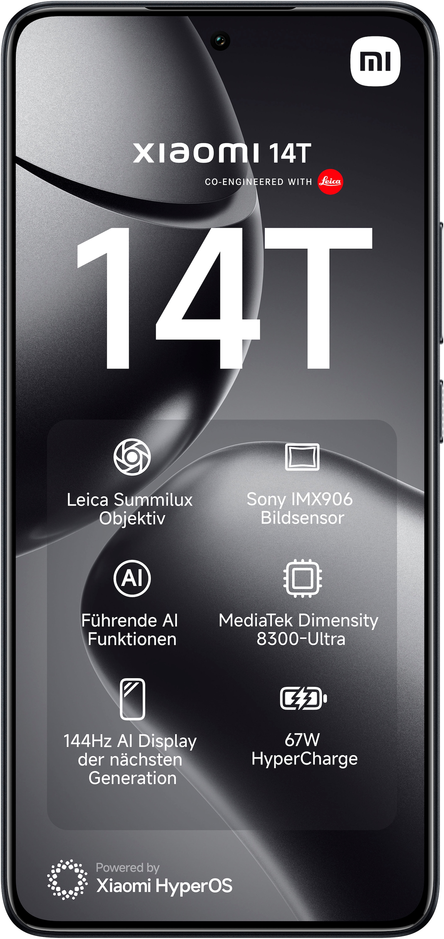 Xiaomi Smartphone »Xiaomi 14T 256GB« Titan Black