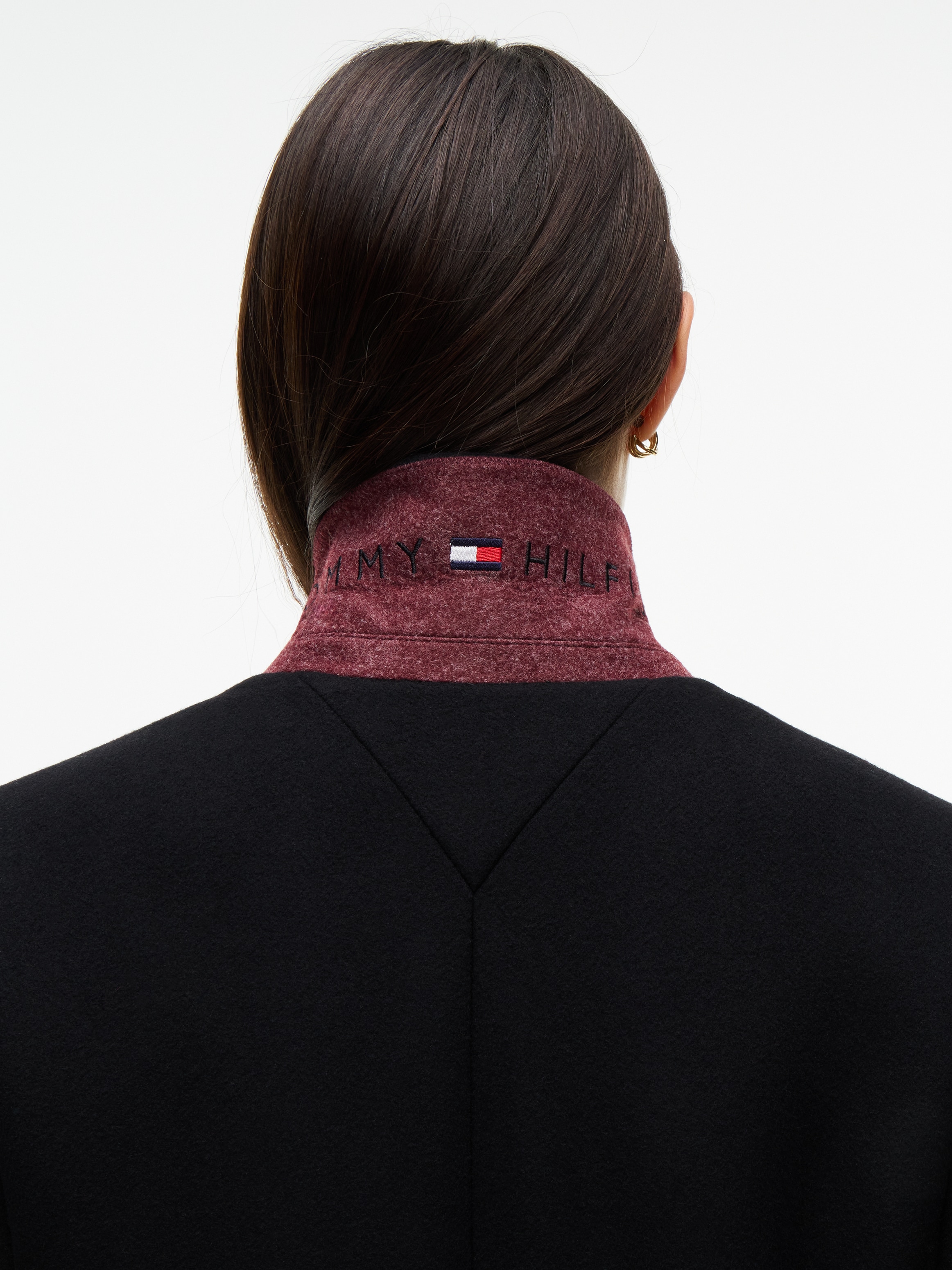 Tommy Hilfiger Kurzmantel »WOOL CLASSIC SB COAT« Materialmix, mit Wolle, auch in grossen Grössen