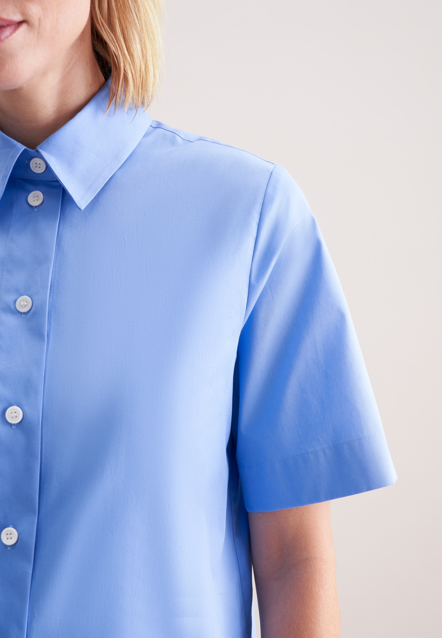 seidensticker Hemdbluse »Schwarze Rose« 1/2 Kragen Uni