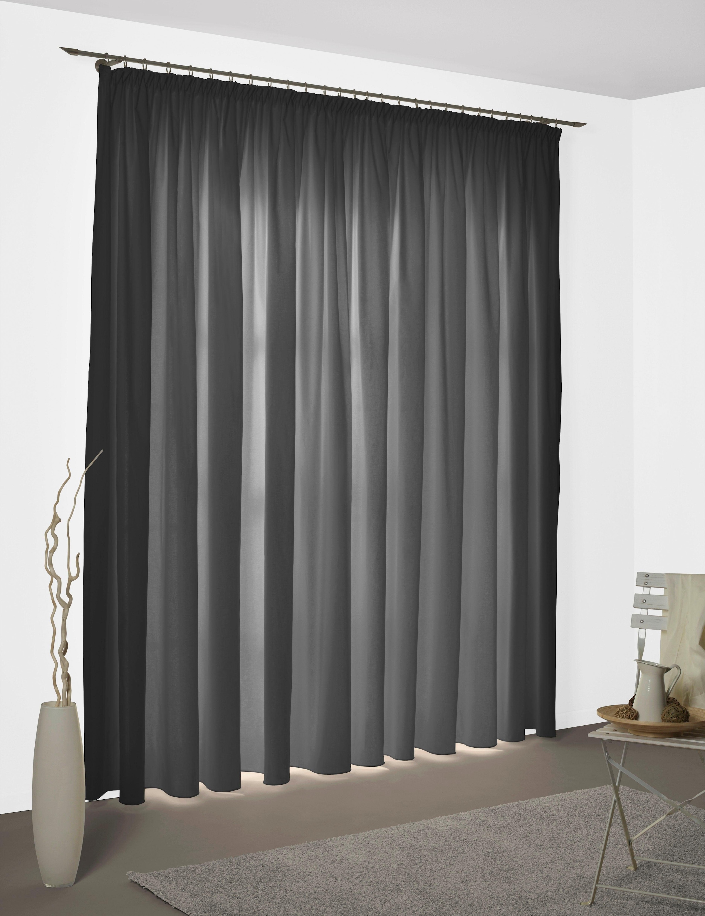 GOODproduct Vorhang »Elby 2« Multifunktionsband 1 Stk. tlg. basic, transparent, monochrom, bis 295 cm Länge