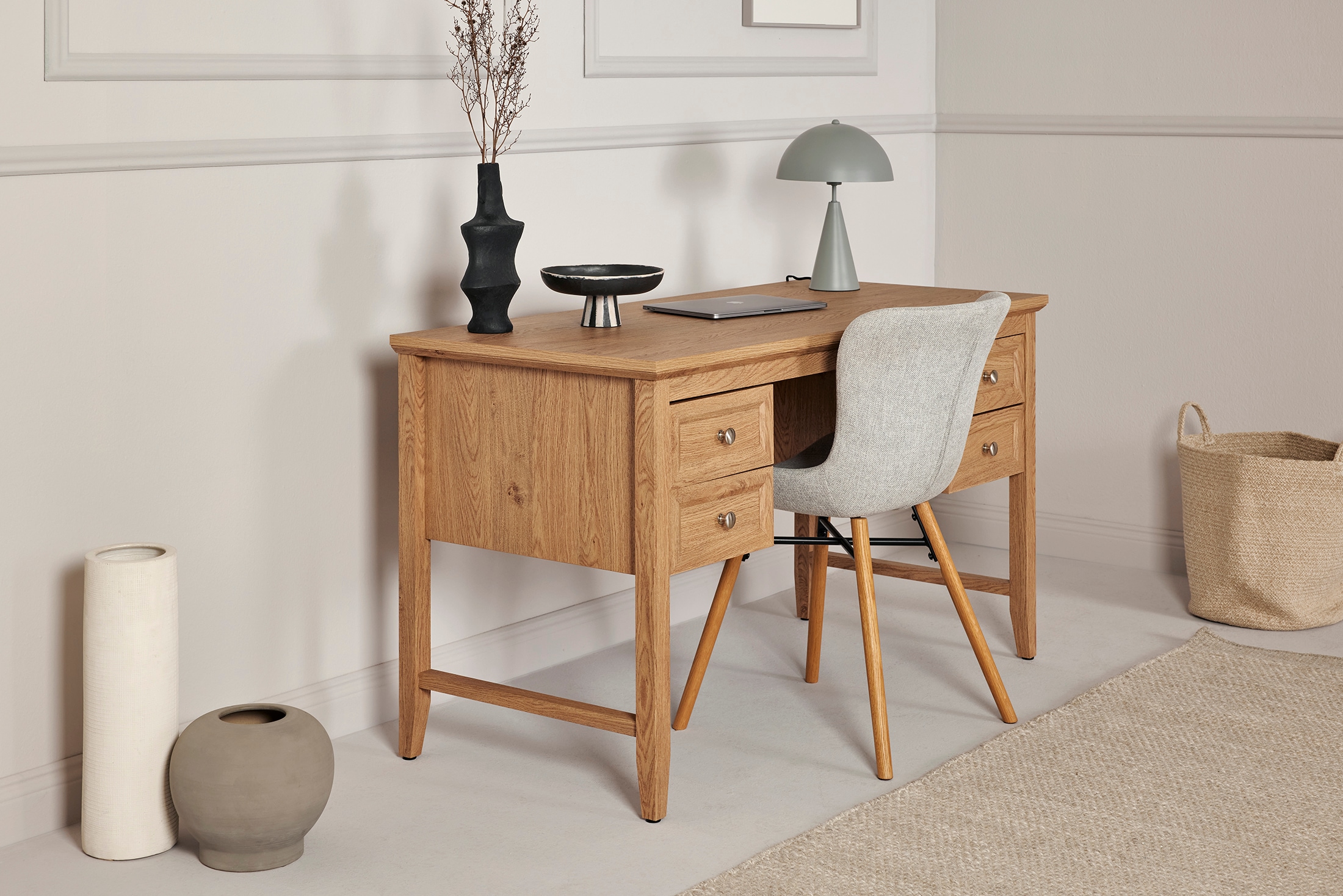Jahnke Schreibtisch »CLASSIC D 130« 1 Stk. tlg. Schreibtisch, 4 Schubladen, Breite 130 cm