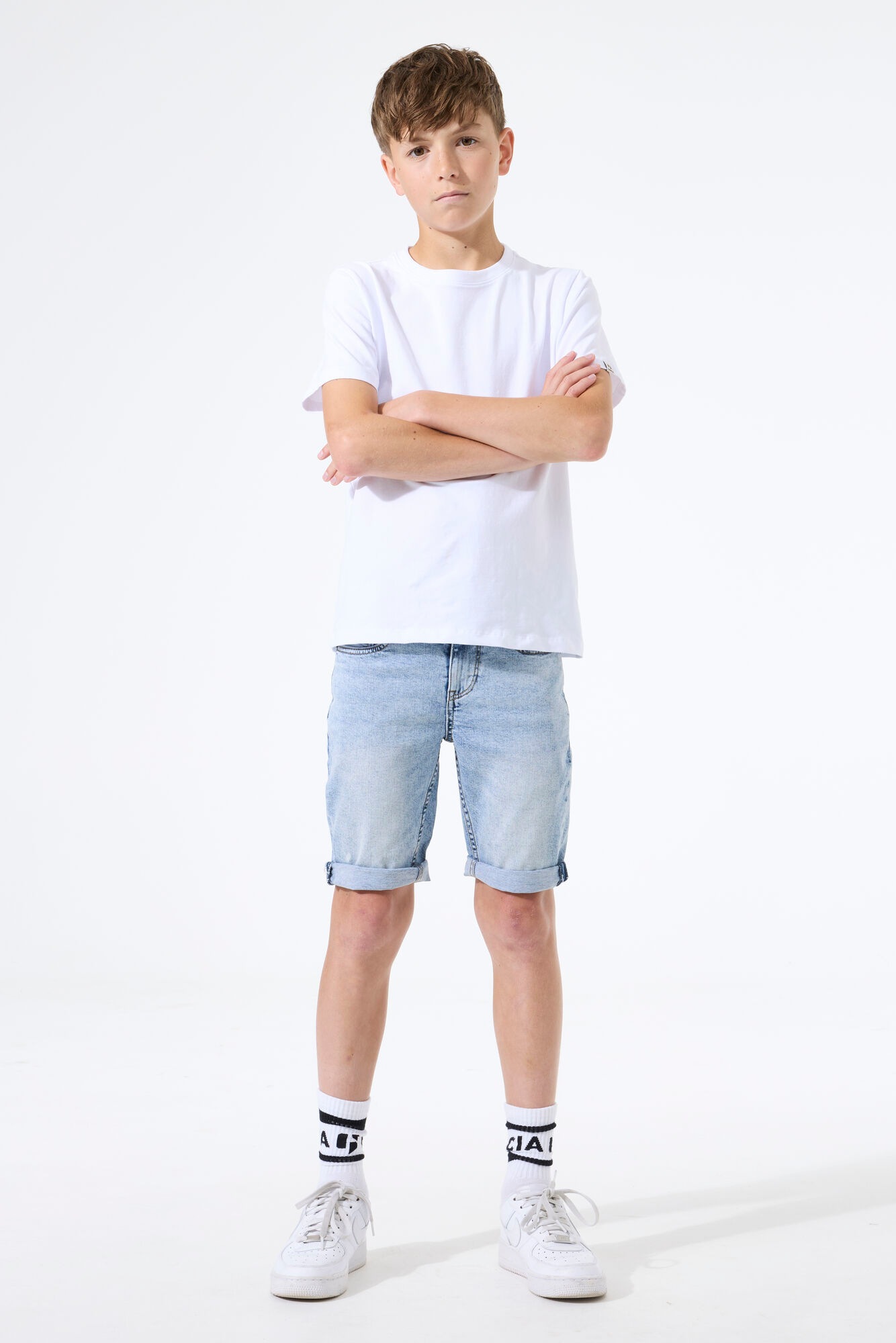 Garcia Short en jean »Tavio« avec effets usés