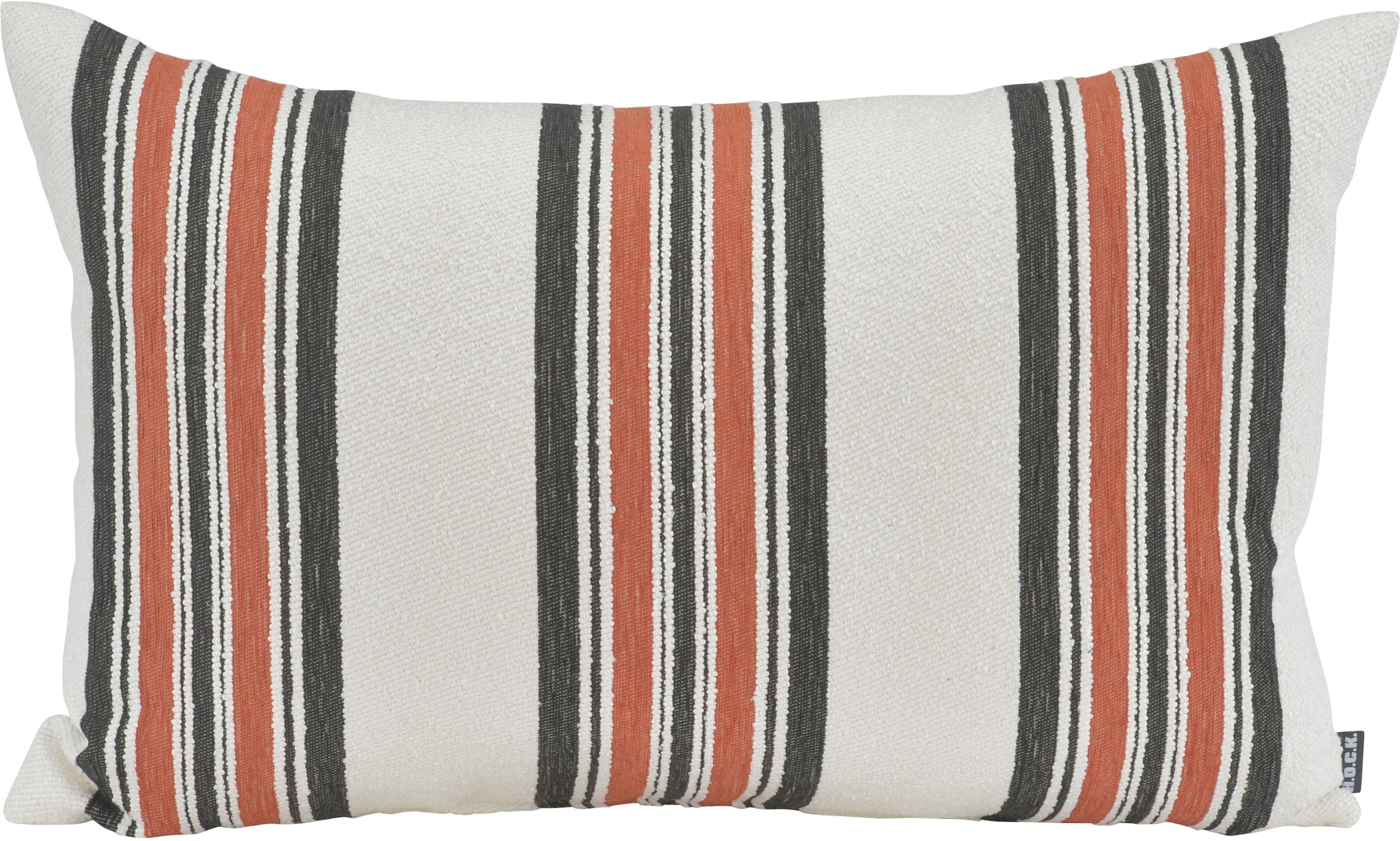 H.O.C.K. Coussin décoratif »Sera Duo« coussin rayé avec rembourrage, 60x40cm, coussin de canapé, rayé