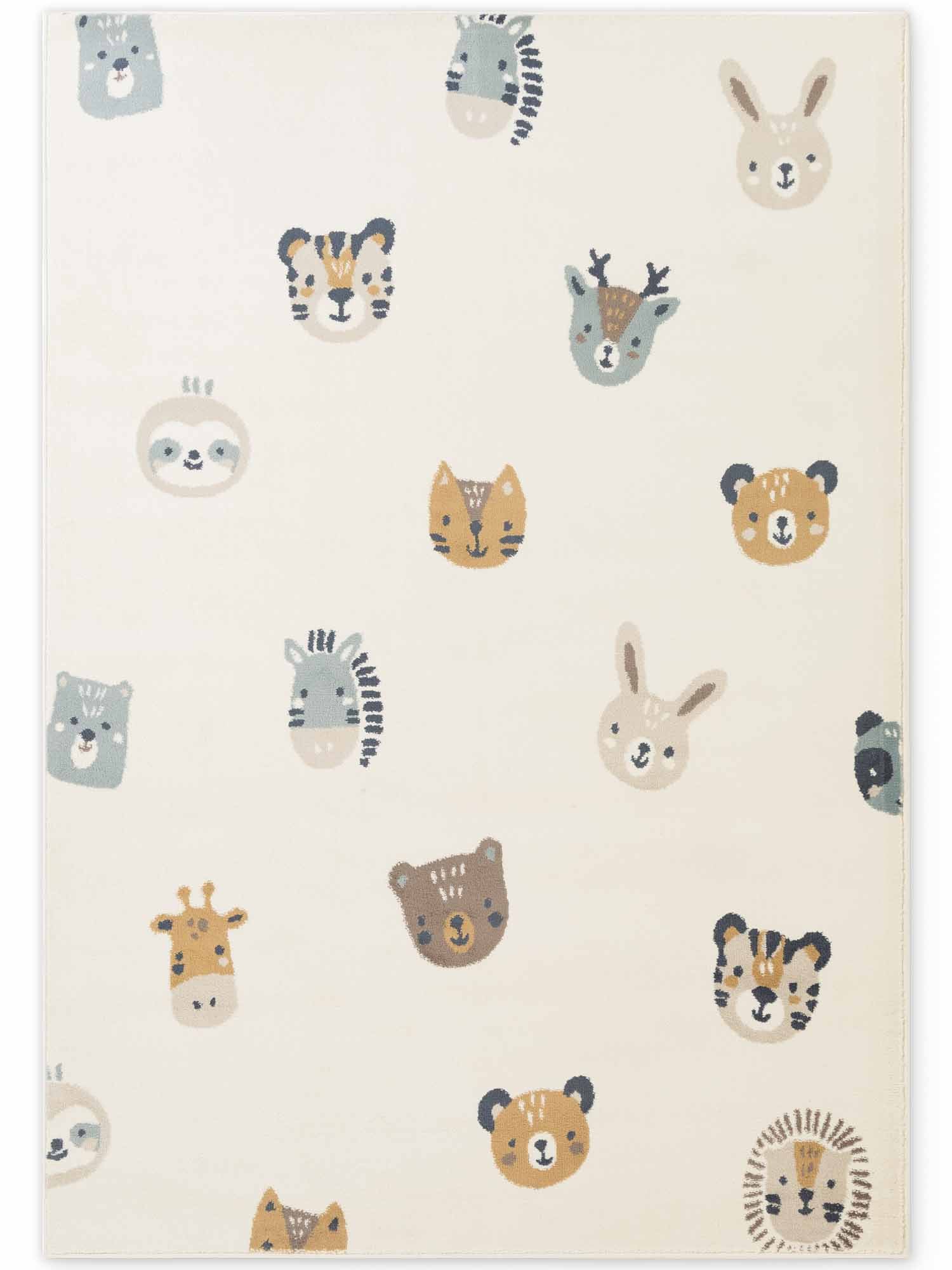 HANSE Home Kinderteppich »Tiny Zoo« rechteckig 10 mm Höhe Pflegeleicht, Weich, Kinderzimmer, Spielteppich, Spielunterlage