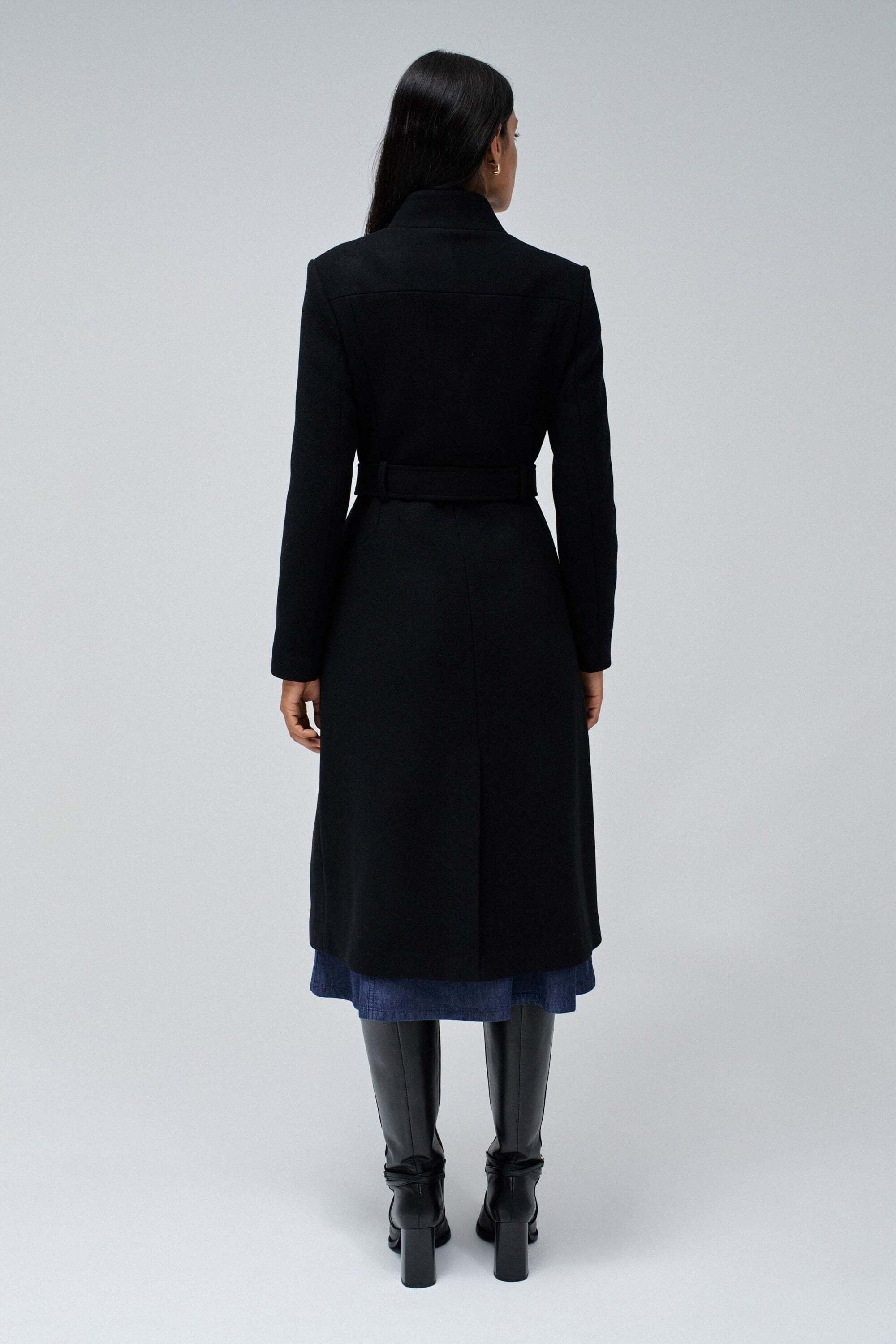 Salsa Veste en laine »Salsa Jeans Wollmantel Long Wool Peacoat With Belt«