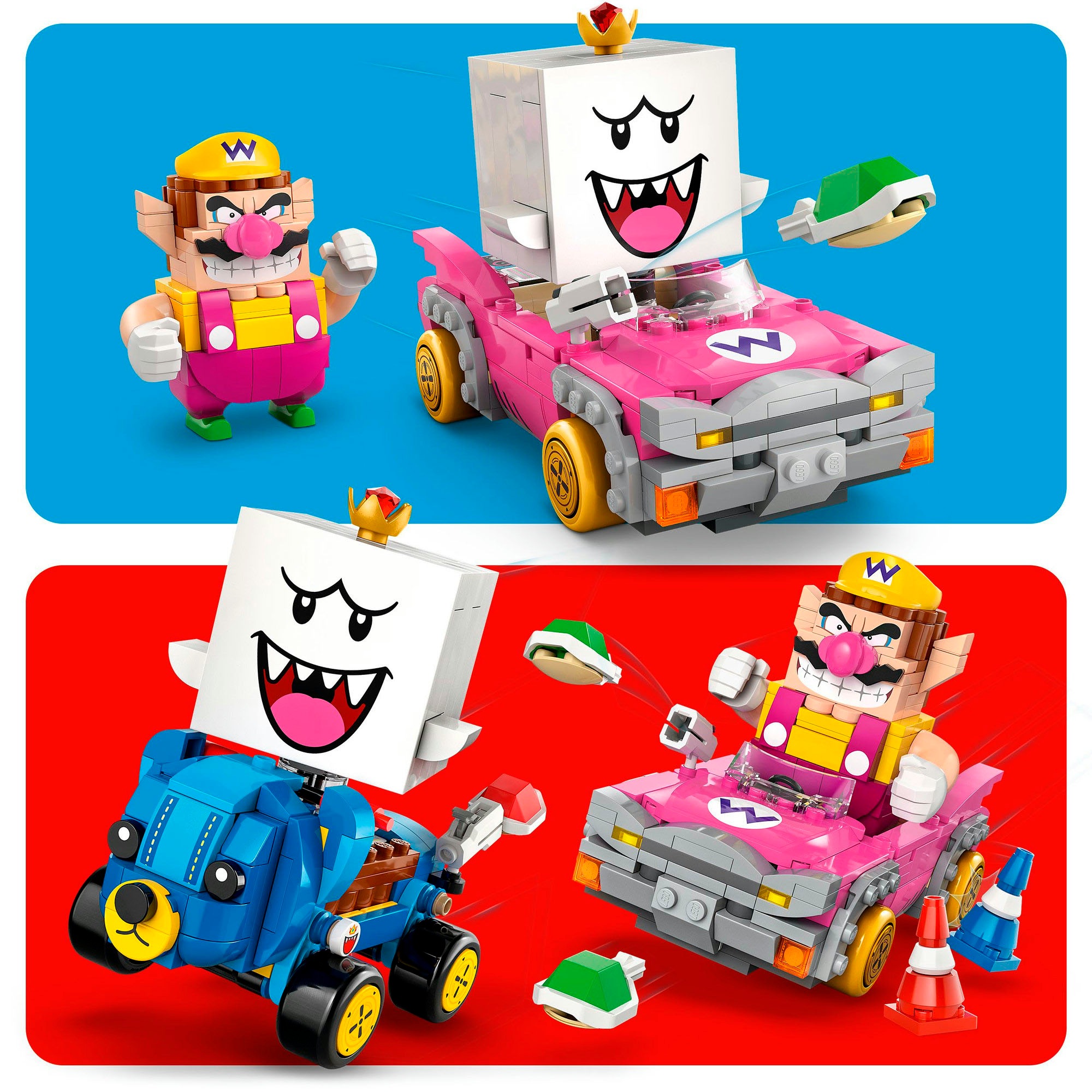 LEGO® Konstruktionsspielsteine »Mario Kart – Wario & König Buu Huu (72038), LEGO Super Mario« Made in Europe