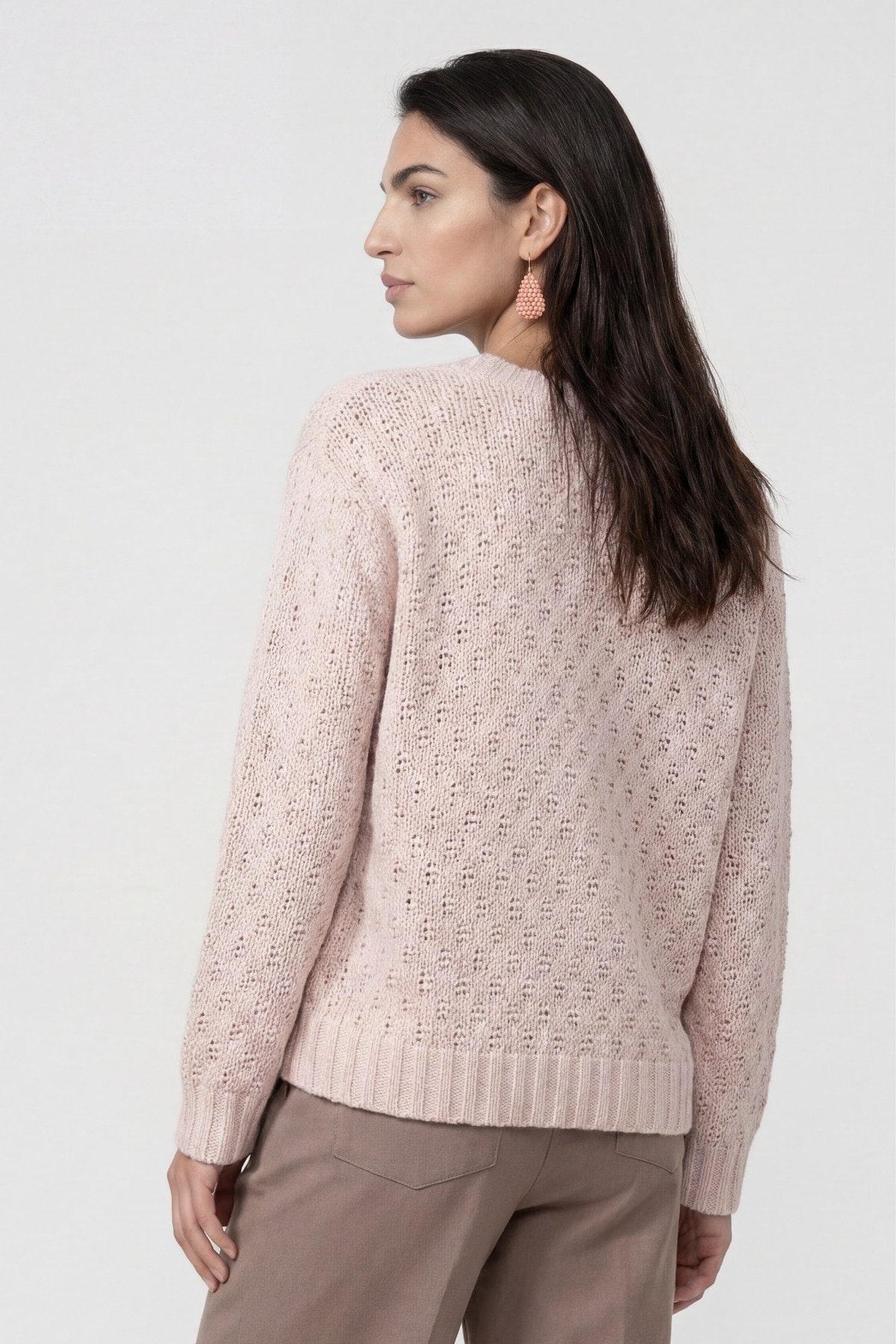 Monari Strickpullover »Pullover Lurex« Regular fit mit Rundhalsausschnitt