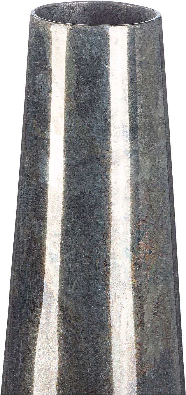 GILDE Vase de sol »Bodenvase konisch Soril anthrazitfarben H. 65 cm« Vase au sol, finition antique, vase à fleurs, moderne, élégant, idée cadeau