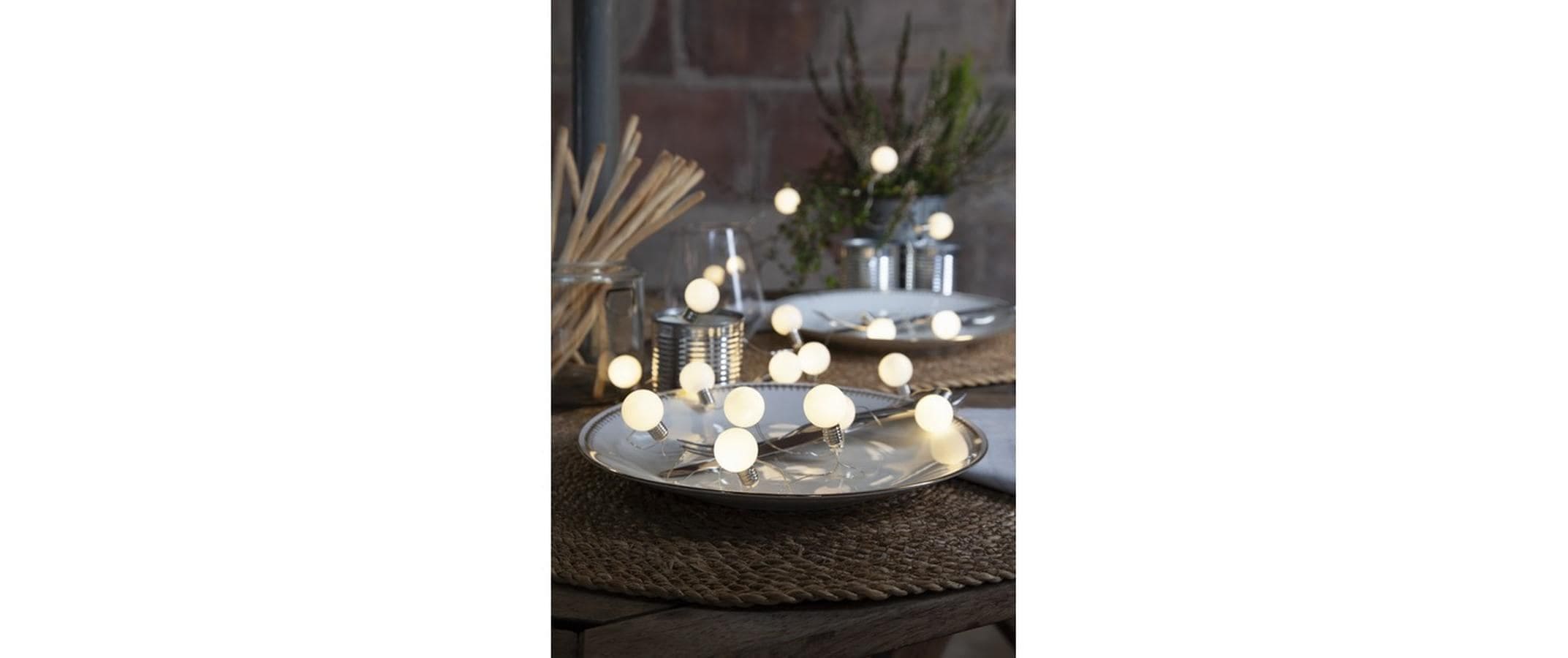   Guirlande lumineuse »Lichterkette Mini Glow Warmweiss, 20 LEDs, 300 cm«