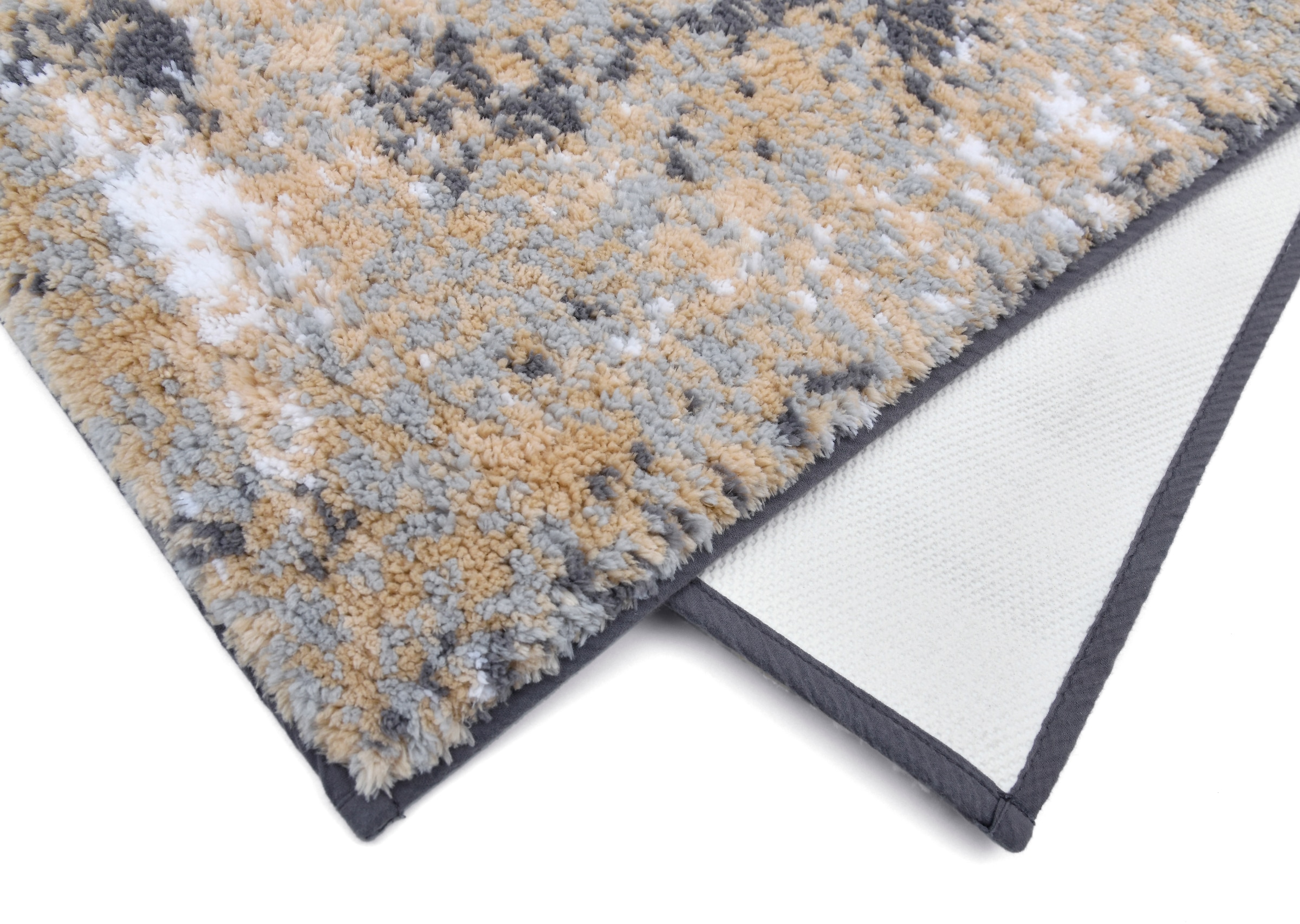 GOODproduct Tapis de bain »Hamsa, Badvorleger, Badezimmer Teppich, Duschvorleger« Höhe 15 mm revêtement antidérapant Séchage rapide | compatible chauffage au sol tapis de bain, style vintage, effet relief