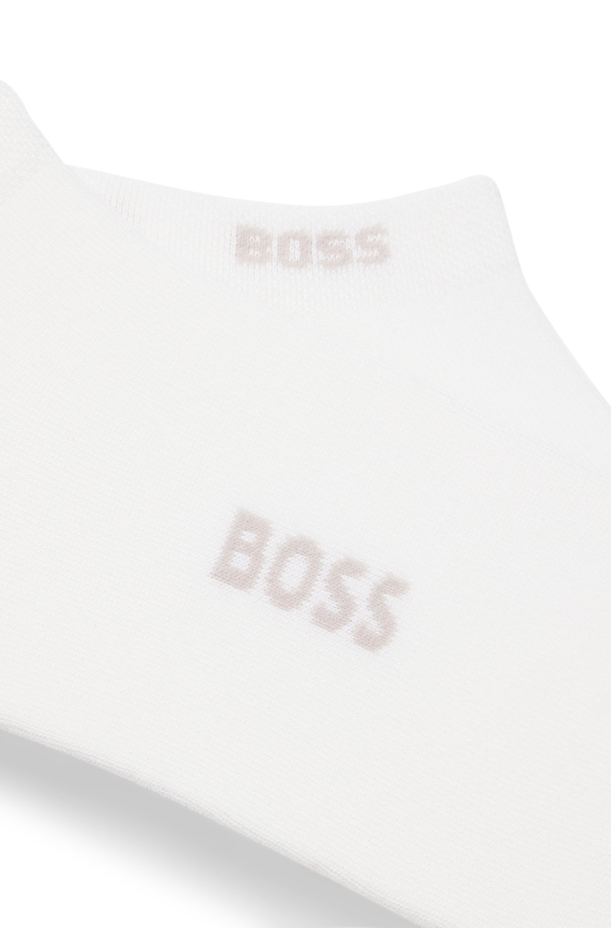 BOSS Chaussettes »2P AS Logo Bamboo« Packung, 2 Couple tlg. mit doppelten Logoschriftzug