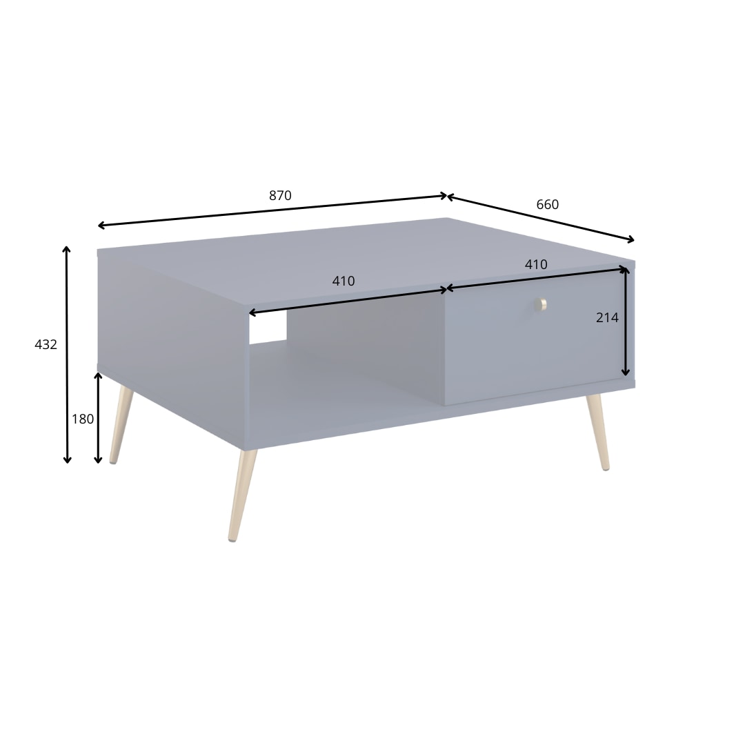 Home affaire Table basse »ROMELIS beige Kaffeetisch mit viel Stauraum, 87x66cm, modernes Design« pflegeleichter Beistelltisch mit zusätzlichen Aufbewahrungsschränken