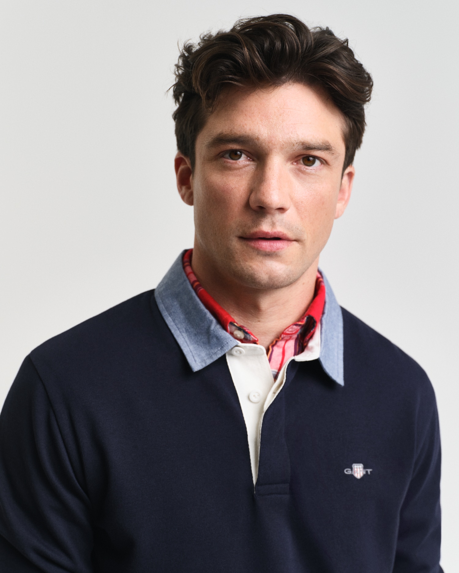 Gant Langarm-Poloshirt »REG CHAMBRAY HEAVY RUGGER«