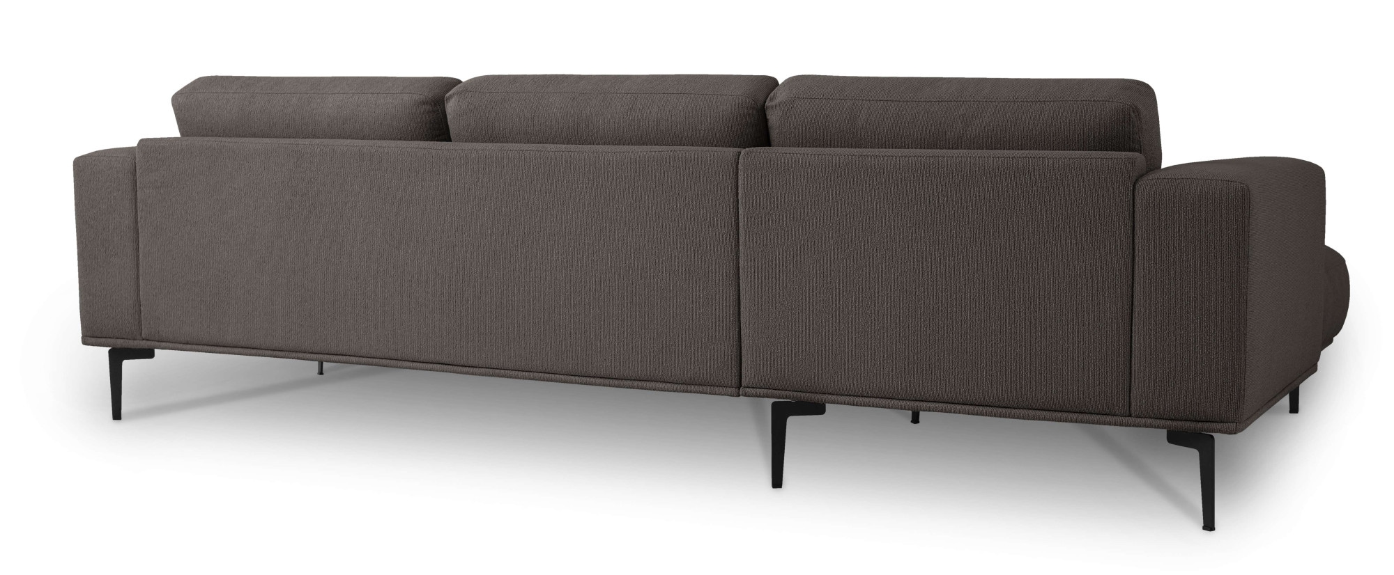 GOODproduct Canapé d'angle »Lillith, 289 cm, L-Form, gemütlicher Sitzkomfort« Eckcouch mit runder Recamiere links/rechts , Strukturstoff
