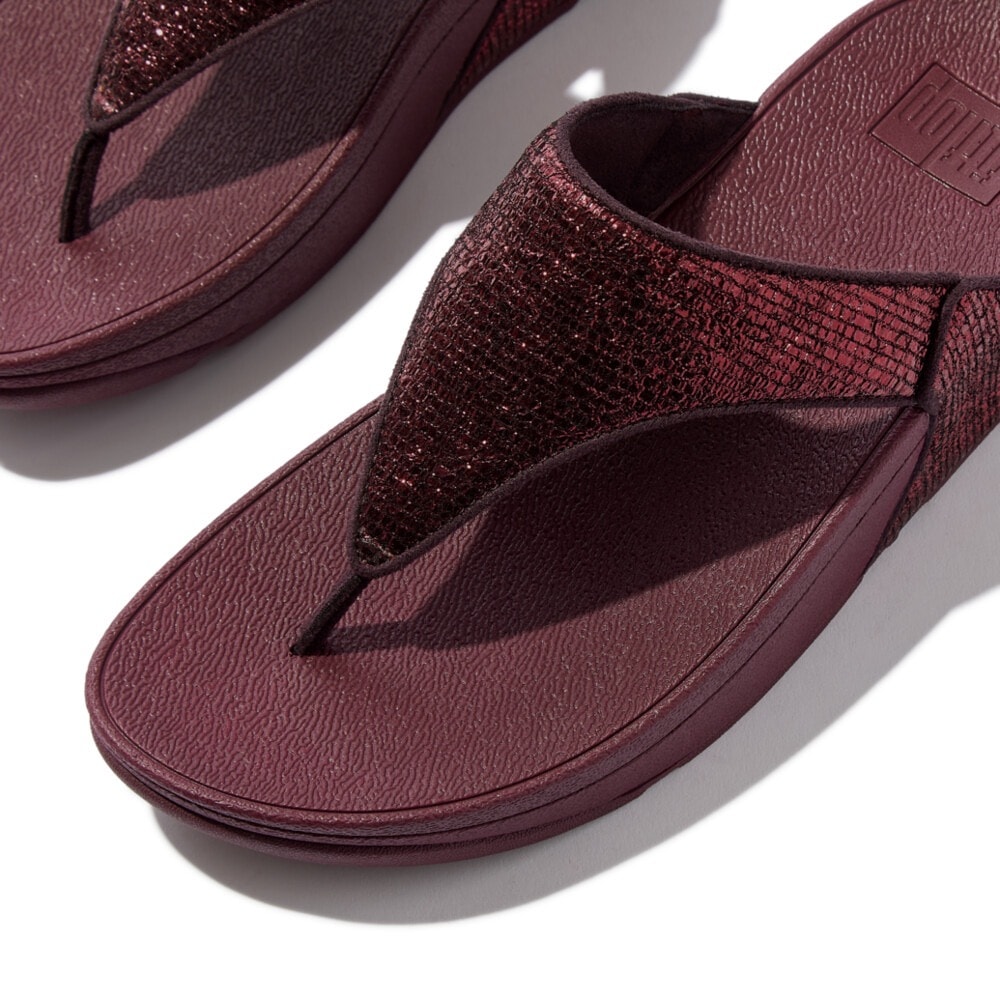 Fitflop Séparateur d'orteils »LULU CRINKLED SHIMMER«  mules, chaussure de bain avec paillettes
